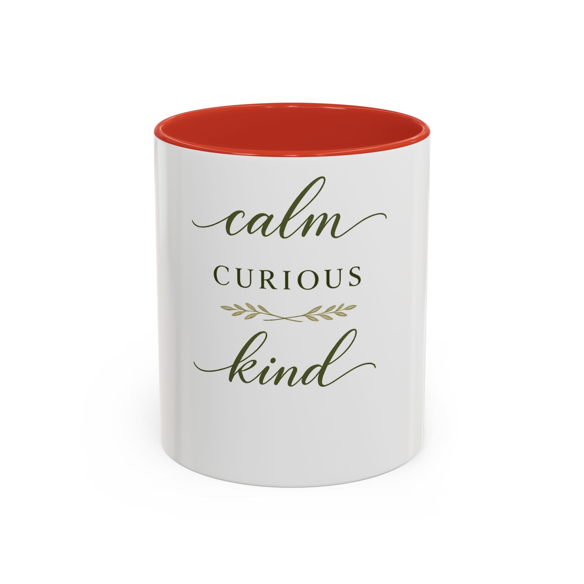 Calm, Curious, Kind ceramic coffee mug from the Nureli collection, view 5