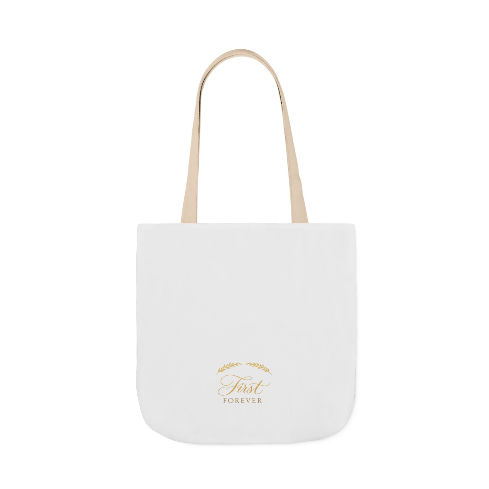 First & Forever canvas tote bag from the Nureli collection, view 12