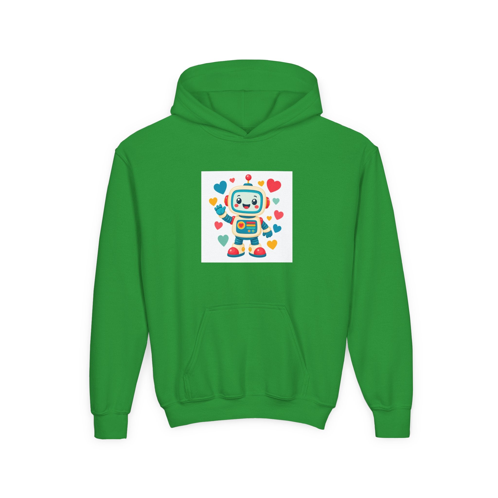 Beep Boop Robot soft toddler hoodie from the Nureli collection, view 8