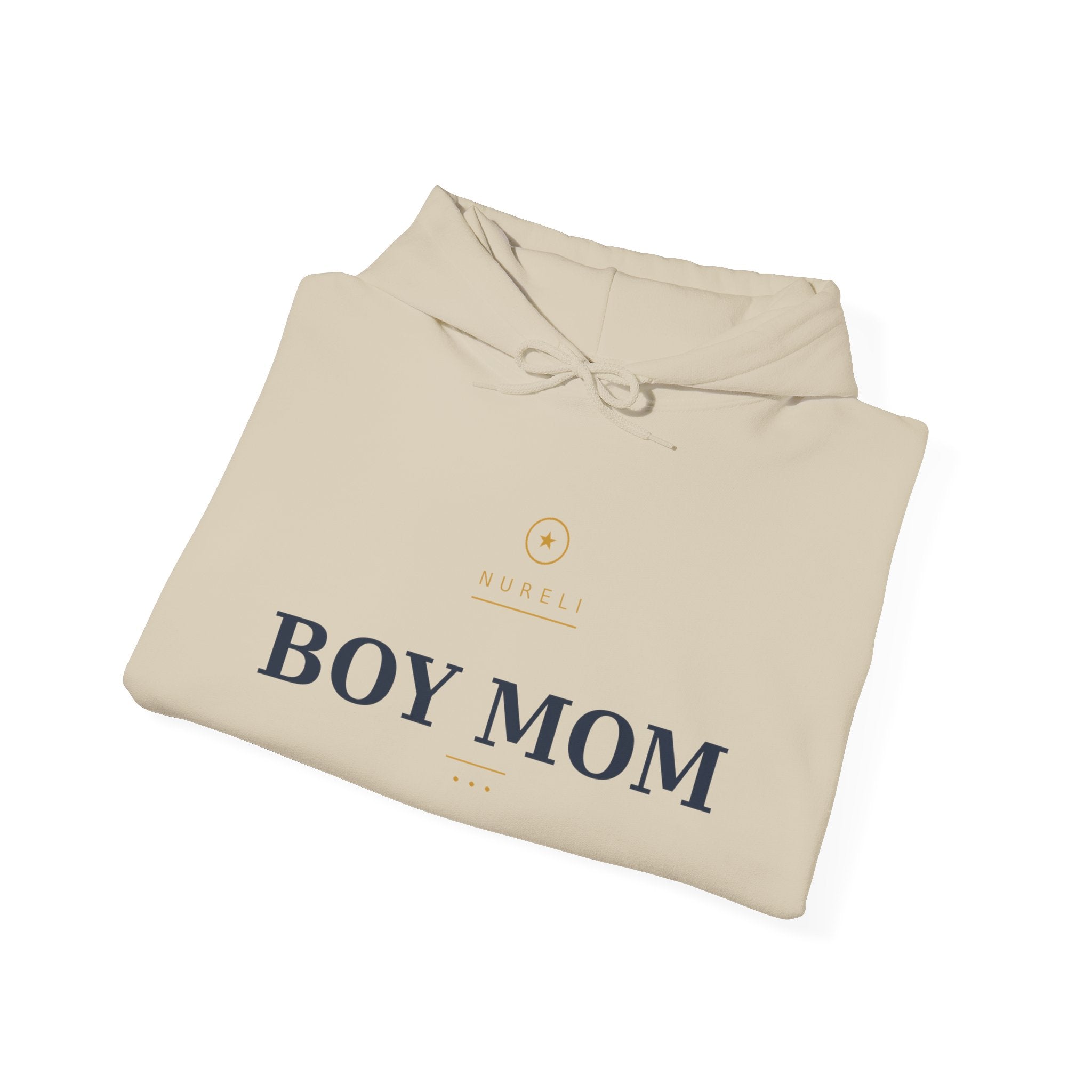 Boy Mom Hoodie — Minimal 'Boy Mom' Pullover for Proud Moms
