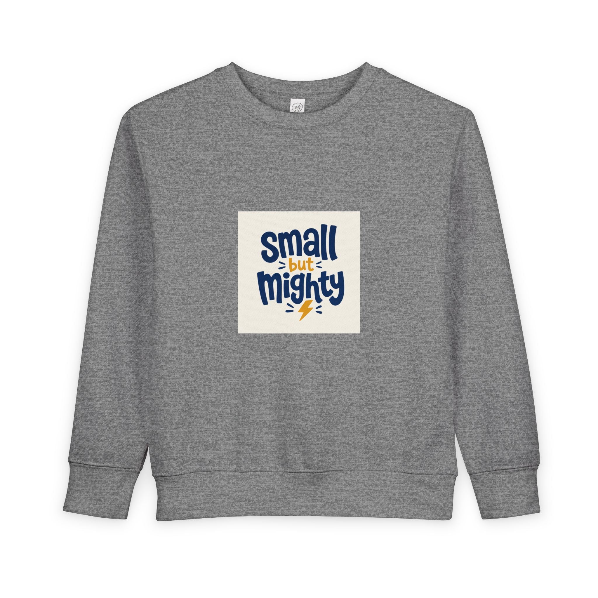 Small But Mighty Toddler Sweatshirt from the Nureli collection, view 3