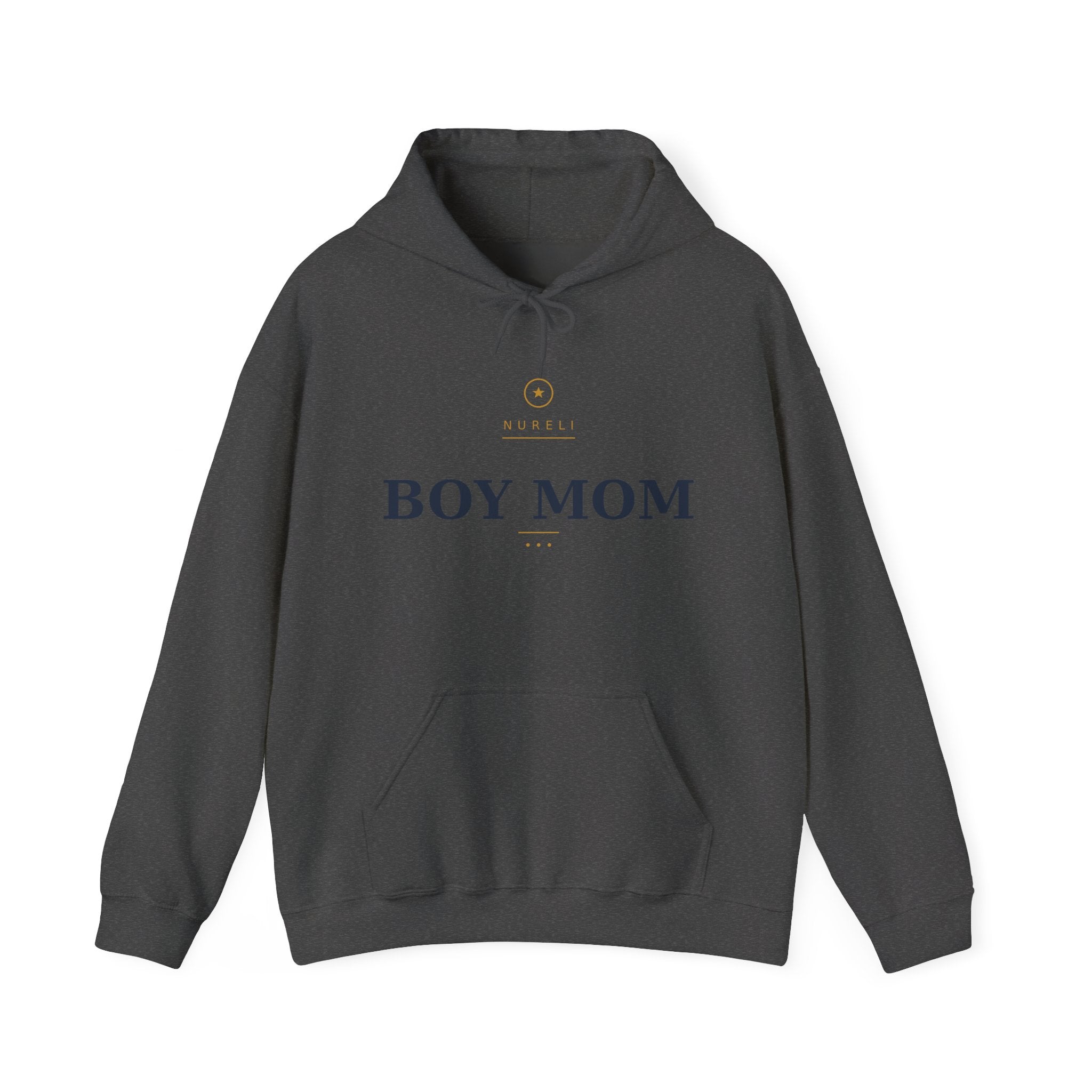 Boy Mom Hoodie — Minimal 'Boy Mom' Pullover for Proud Moms