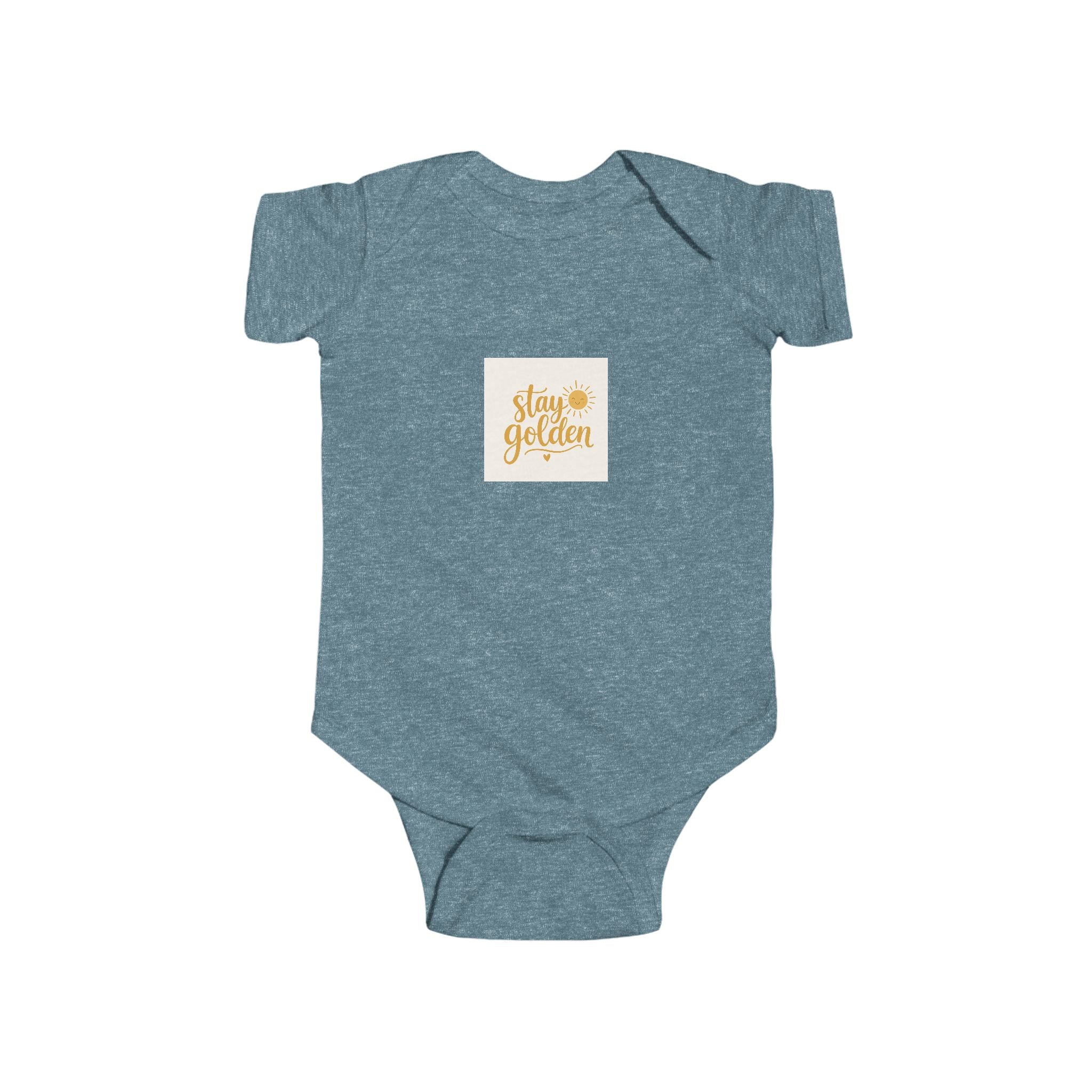 Stay Golden soft baby bodysuit from the Nureli collection, view 6