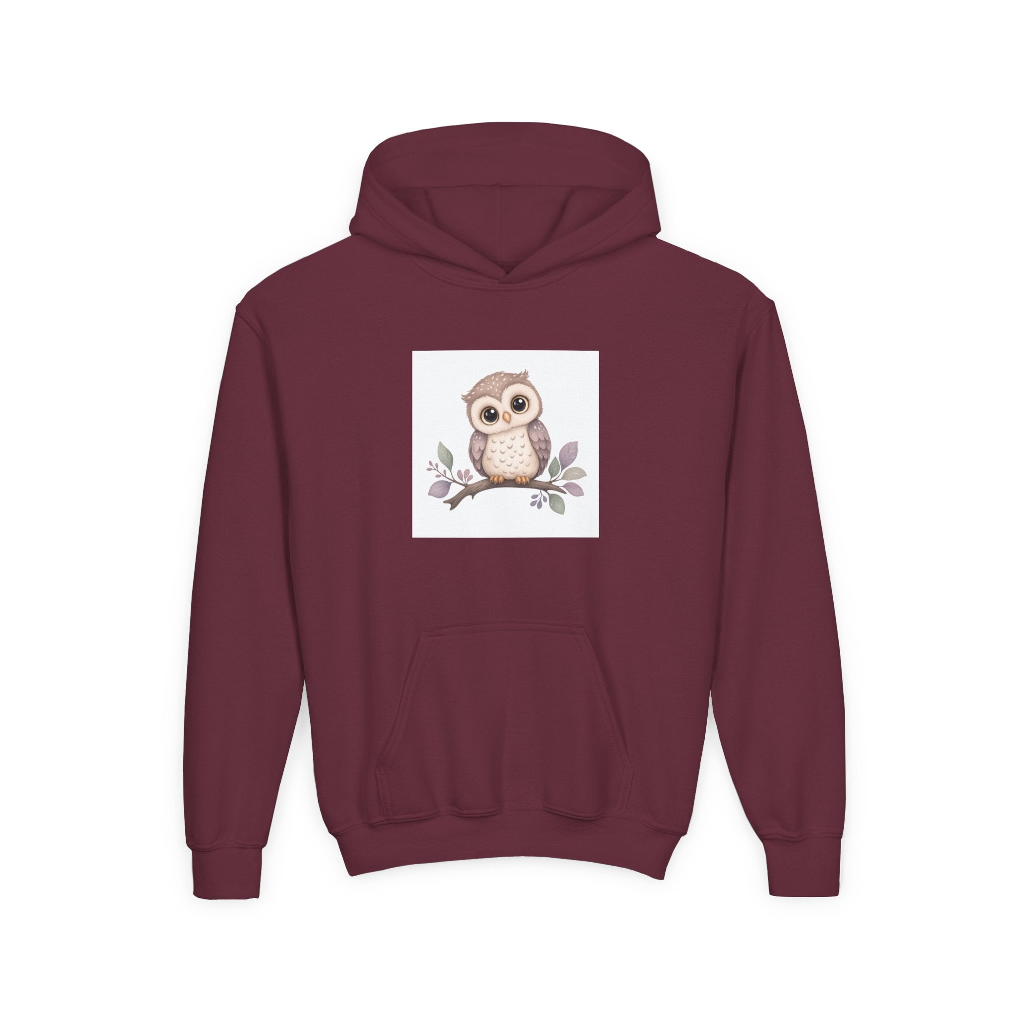 Wise Little Owl soft toddler hoodie from the Nureli collection, view 6