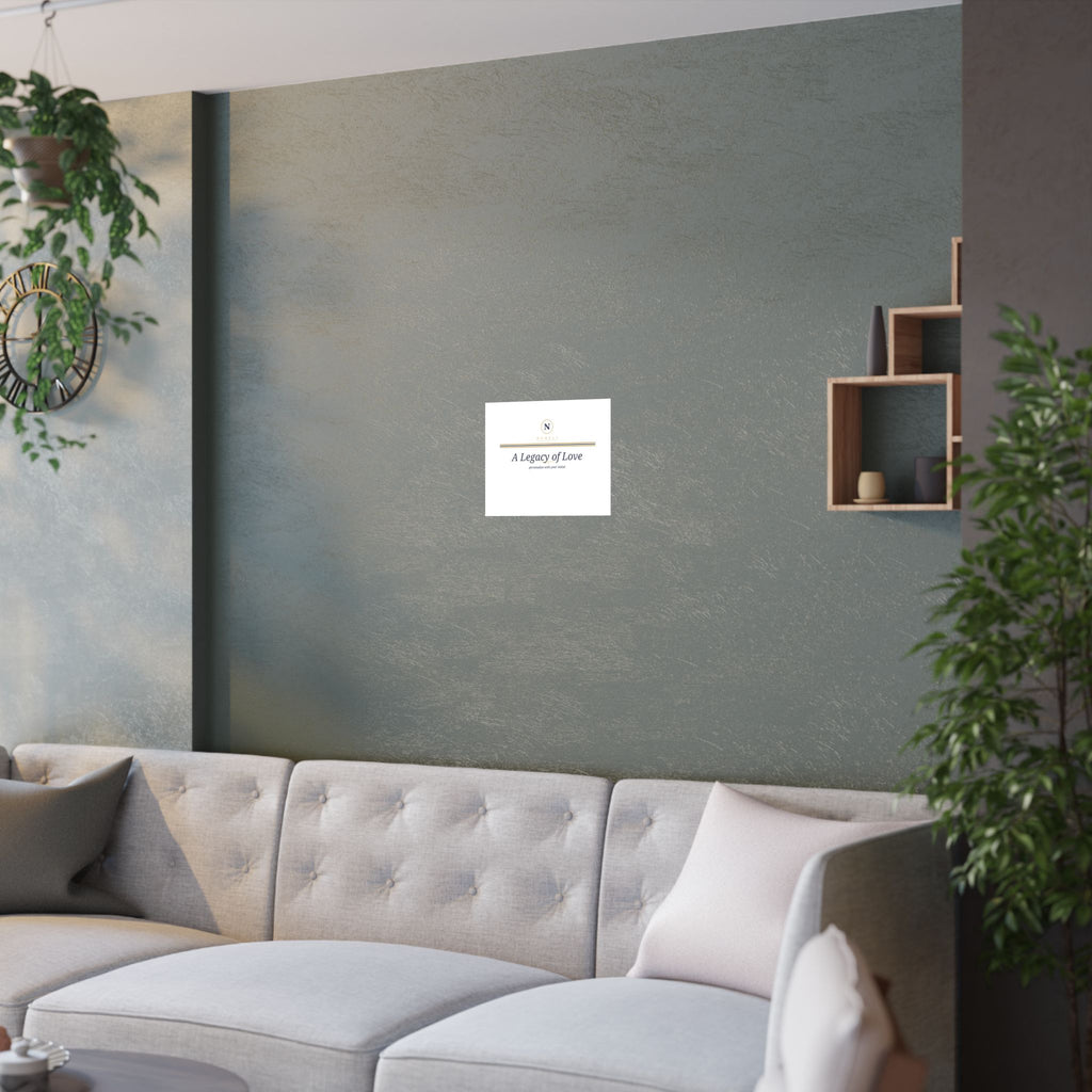 Monogram Legacy Ring wall art print from the Nureli collection, view 6