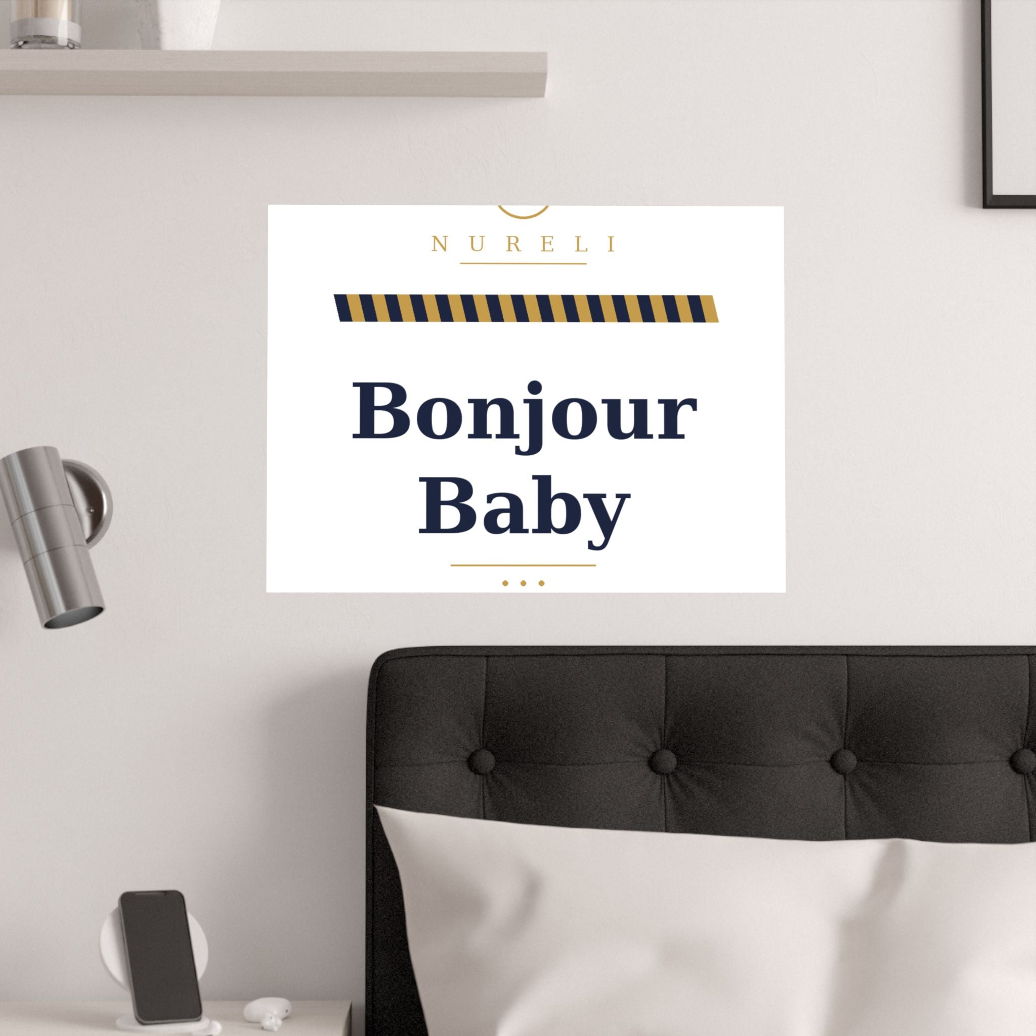 Bonjour Baby Art Print