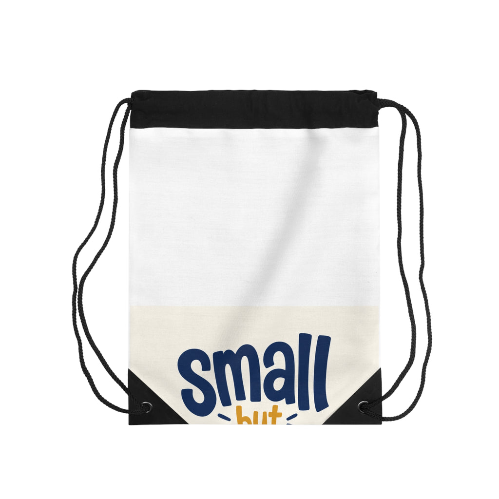 Small But Mighty kids drawstring bag by Nureli Kids
