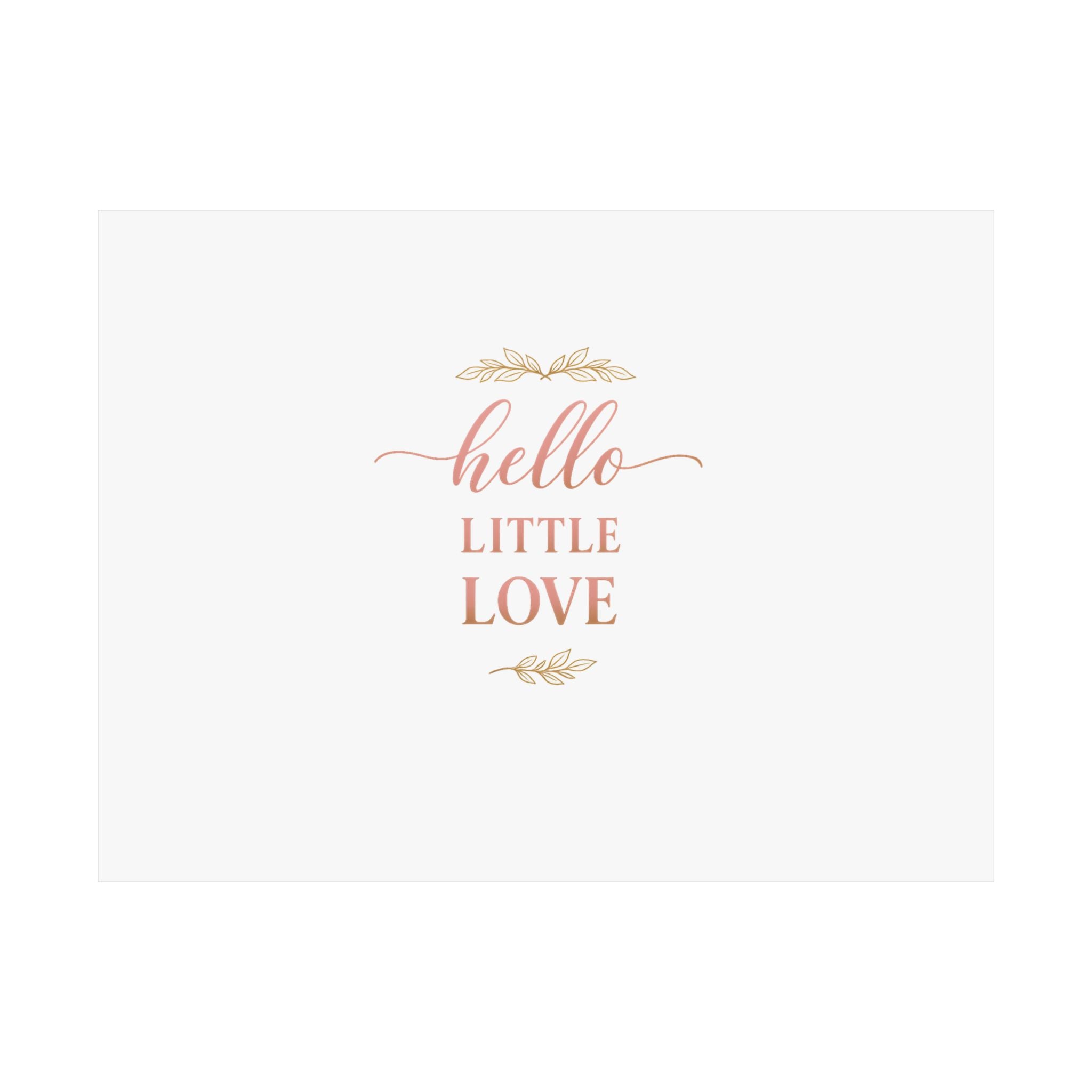 Hello, Little Love wall art print from the Nureli collection, view 3