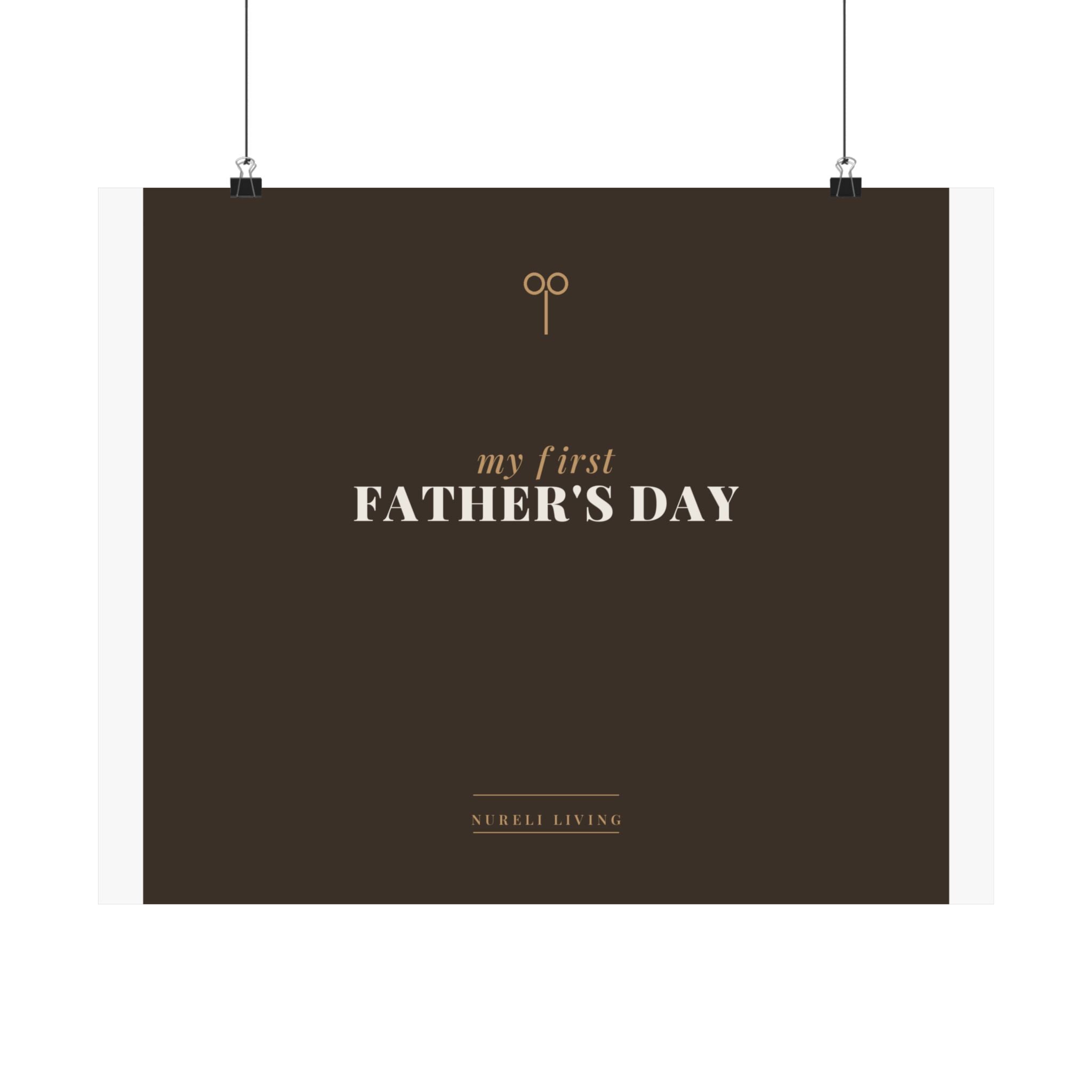 First Father's Day Art Print