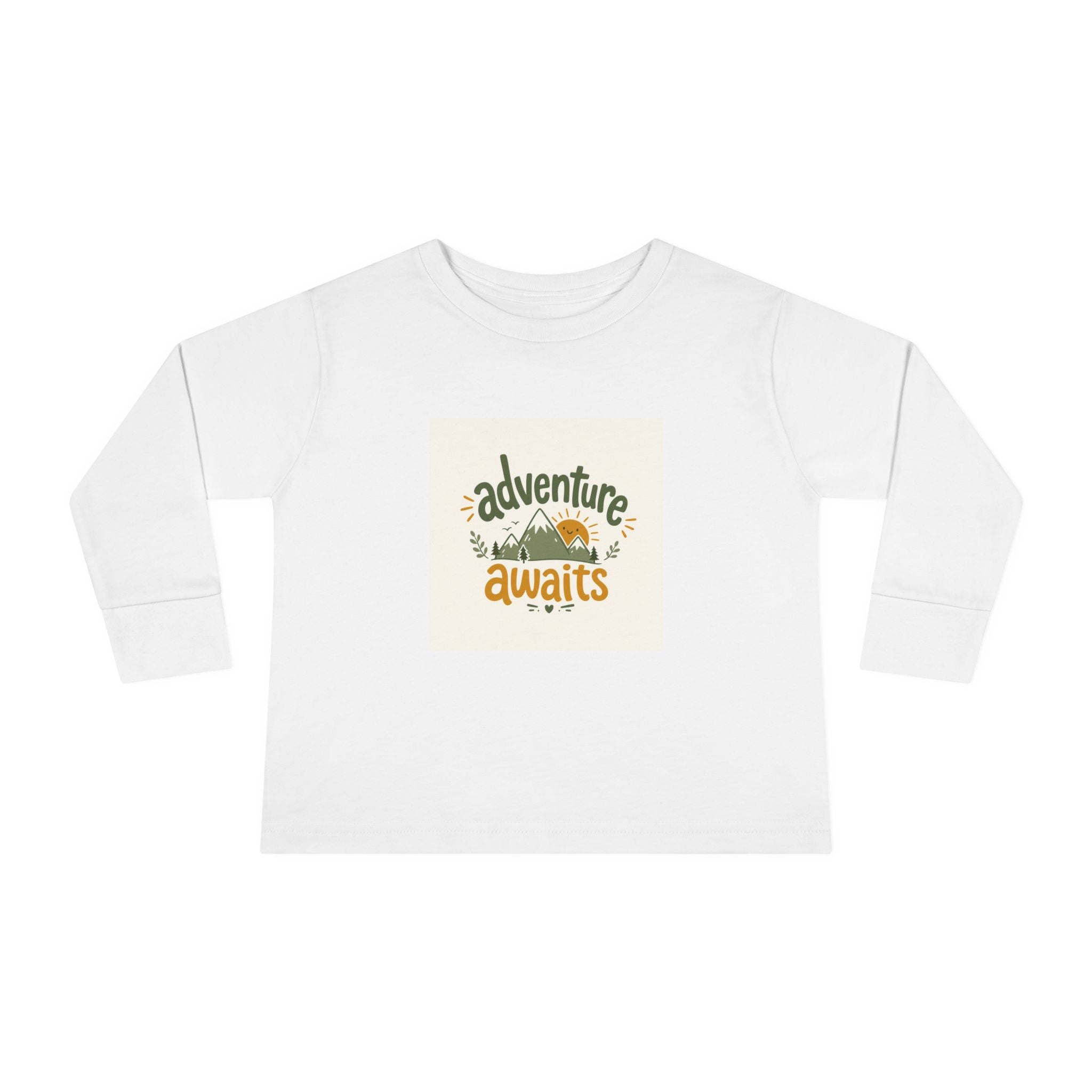 Adventure Awaits toddler long-sleeve t-shirt for kids by Nureli Kids