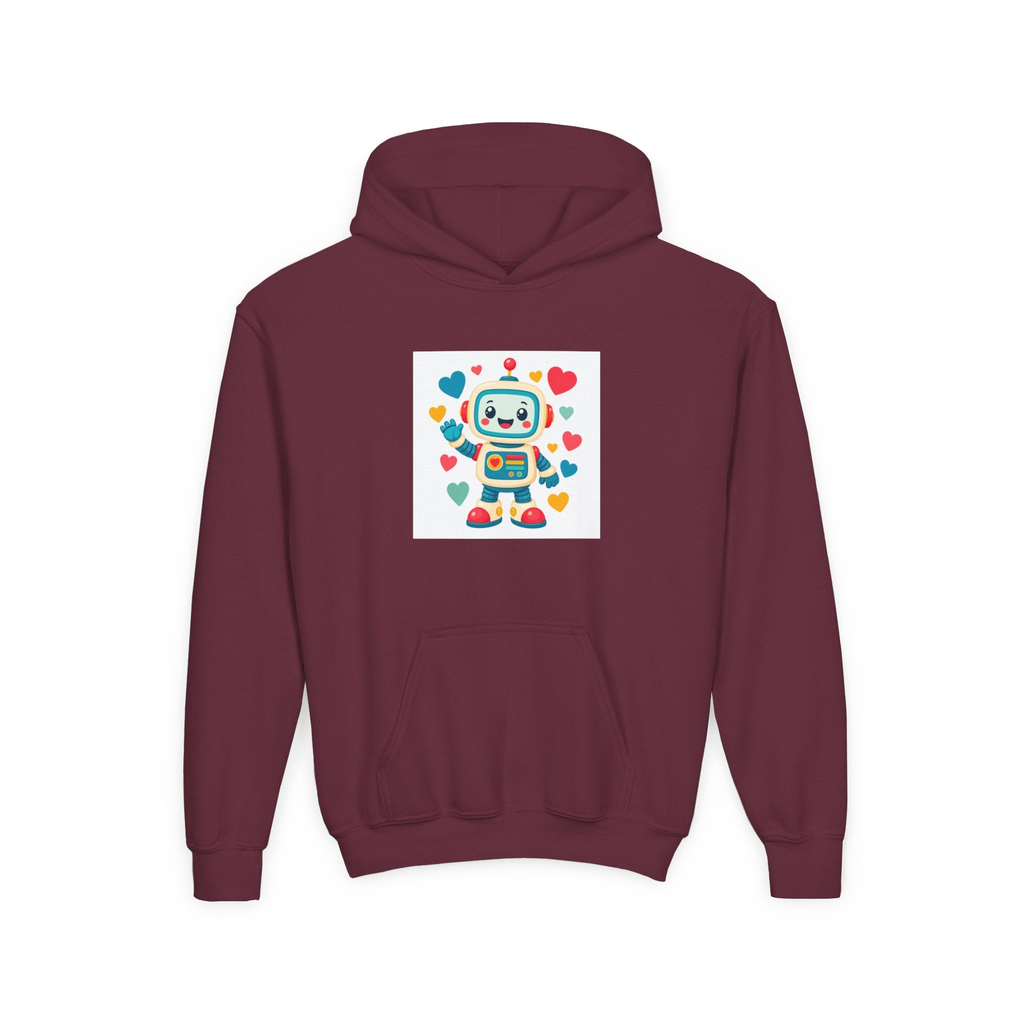 Beep Boop Robot soft toddler hoodie from the Nureli collection, view 6