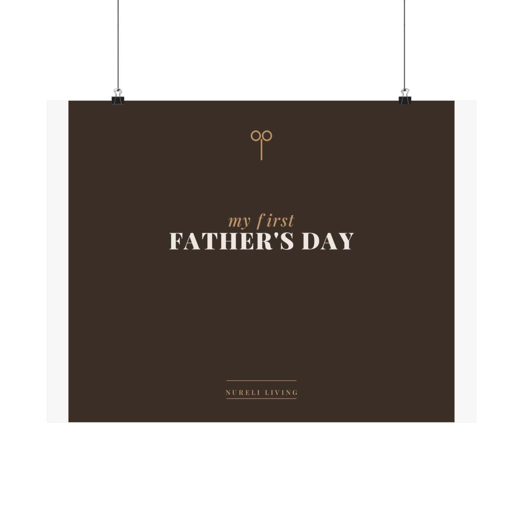 First Father's Day Art Print