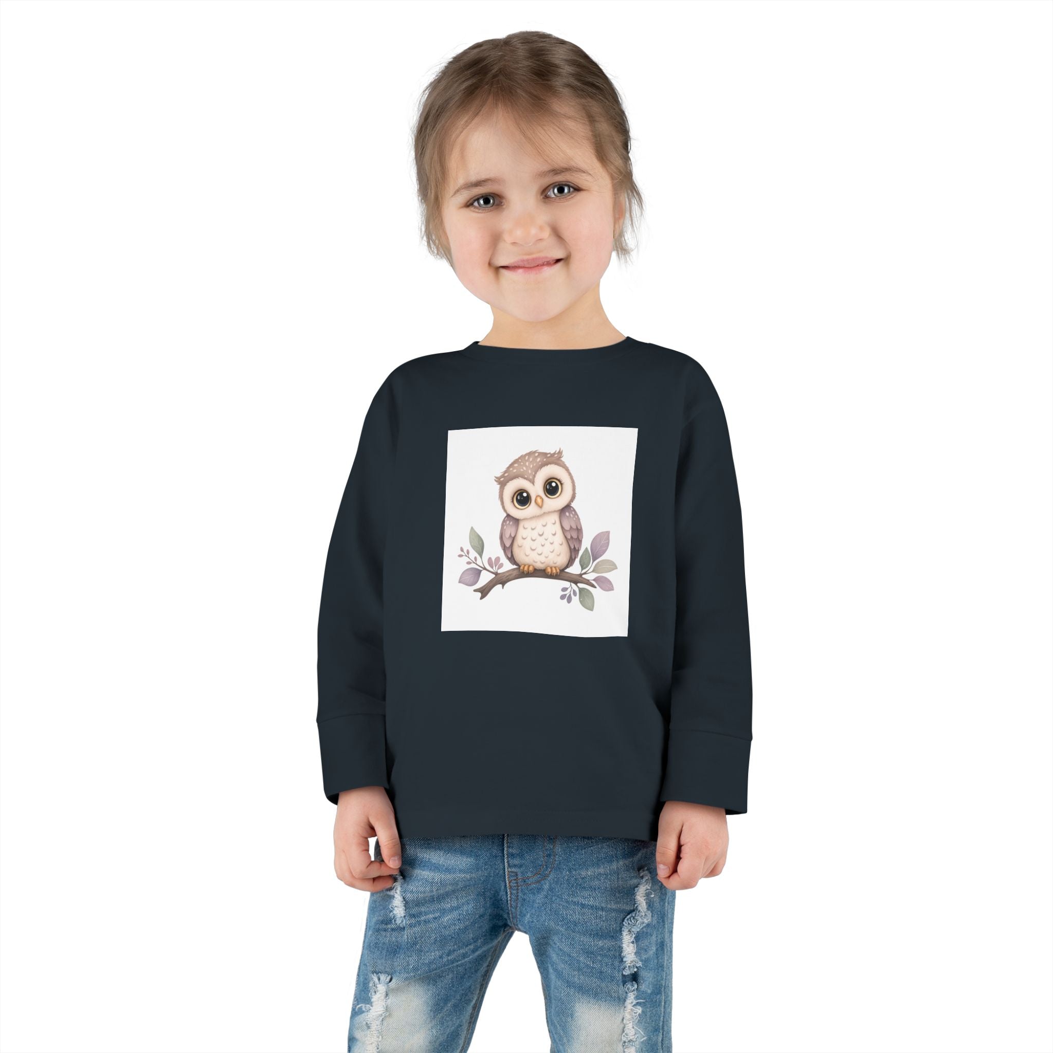 Wise Little Owl Toddler Long-Sleeve Tee — Nureli Kids