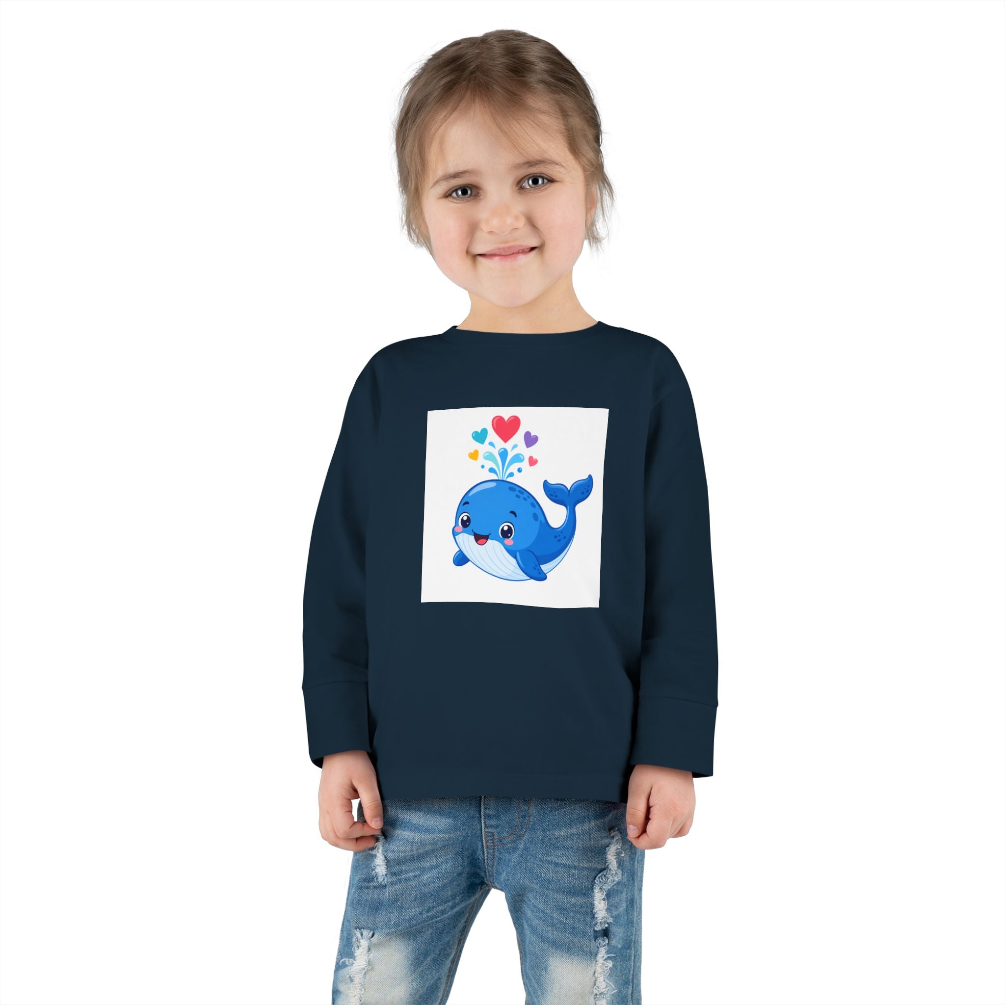 Happy Whale Toddler Long-Sleeve Tee — Nureli Kids