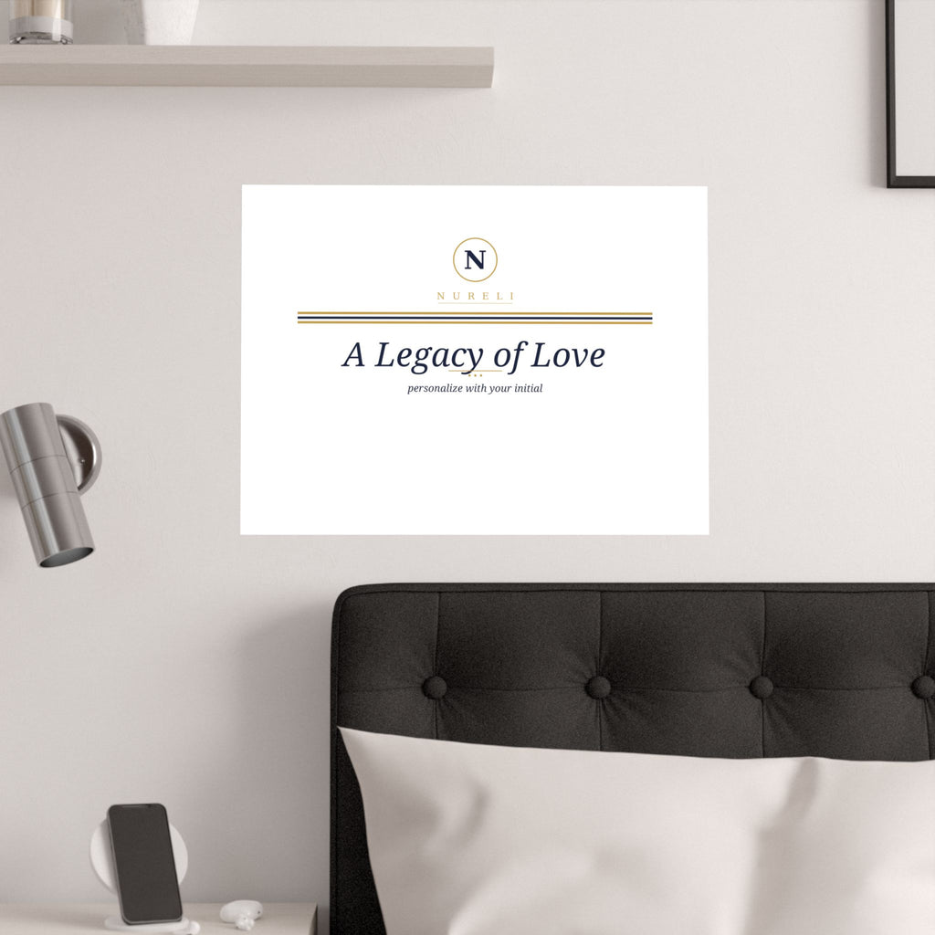 Monogram Legacy Ring wall art print from the Nureli collection, view 11