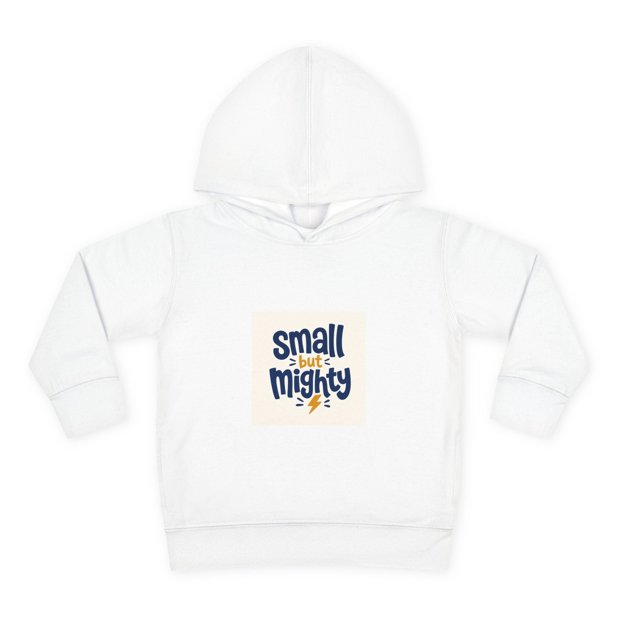 Small But Mighty toddler hoodie sweatshirt for kids by Nureli Kids