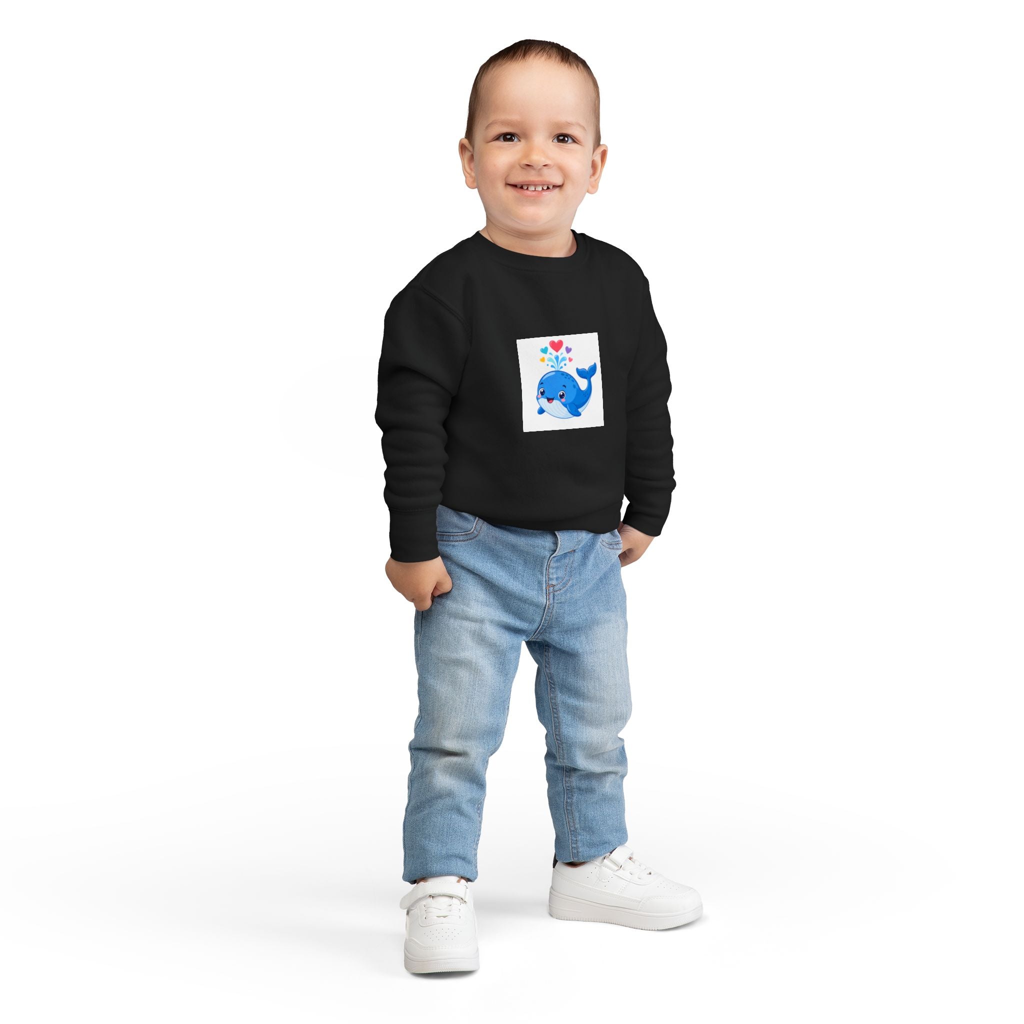 Happy Whale Toddler Sweatshirt — Nureli Kids
