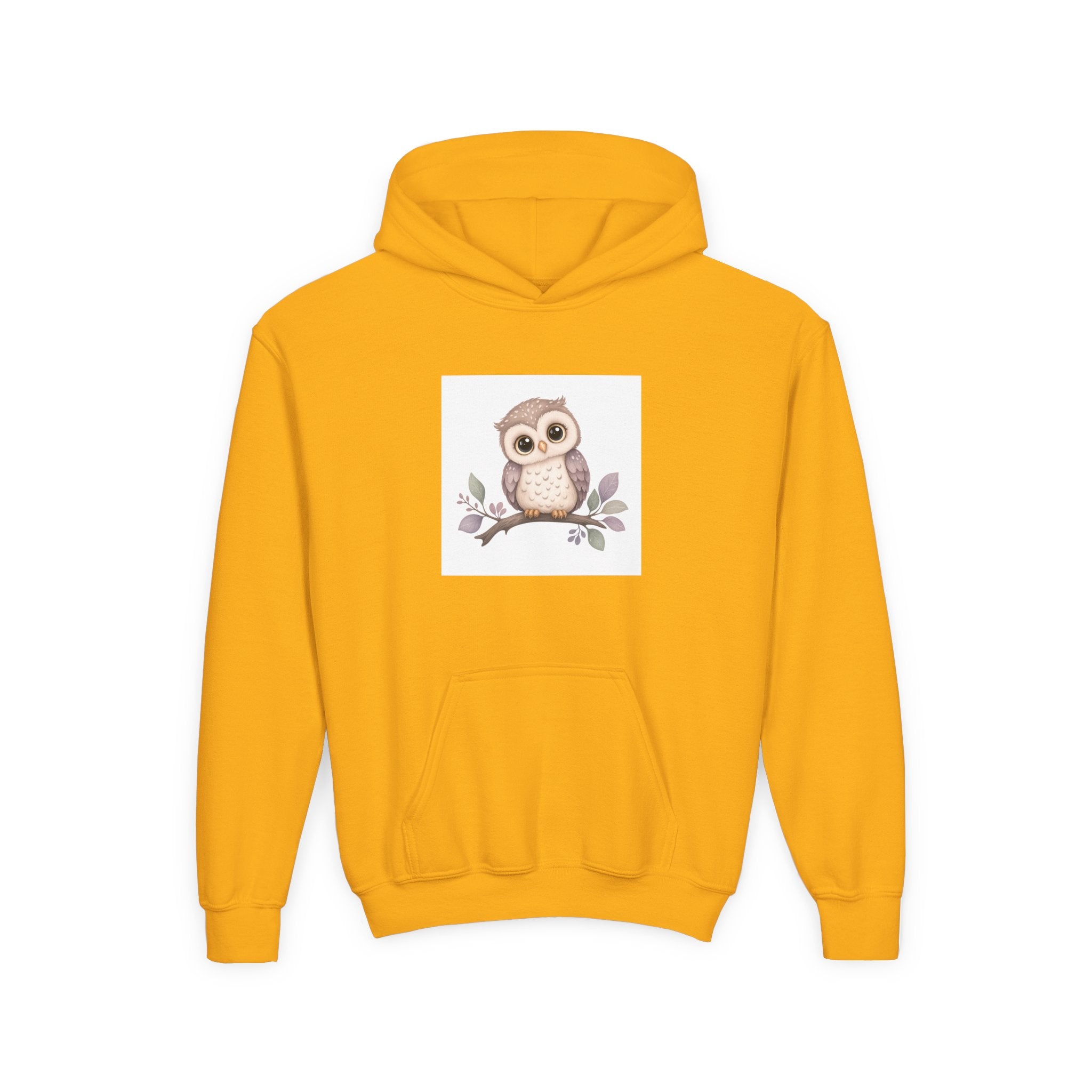 Wise Little Owl soft toddler hoodie from the Nureli collection, view 4