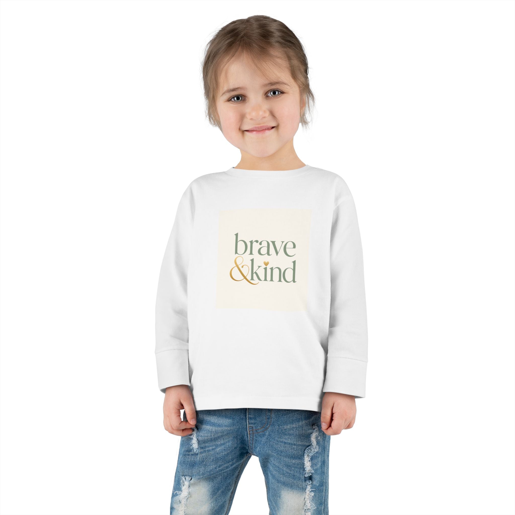 Brave And Kind kids long-sleeve tee from the Nureli collection, view 11