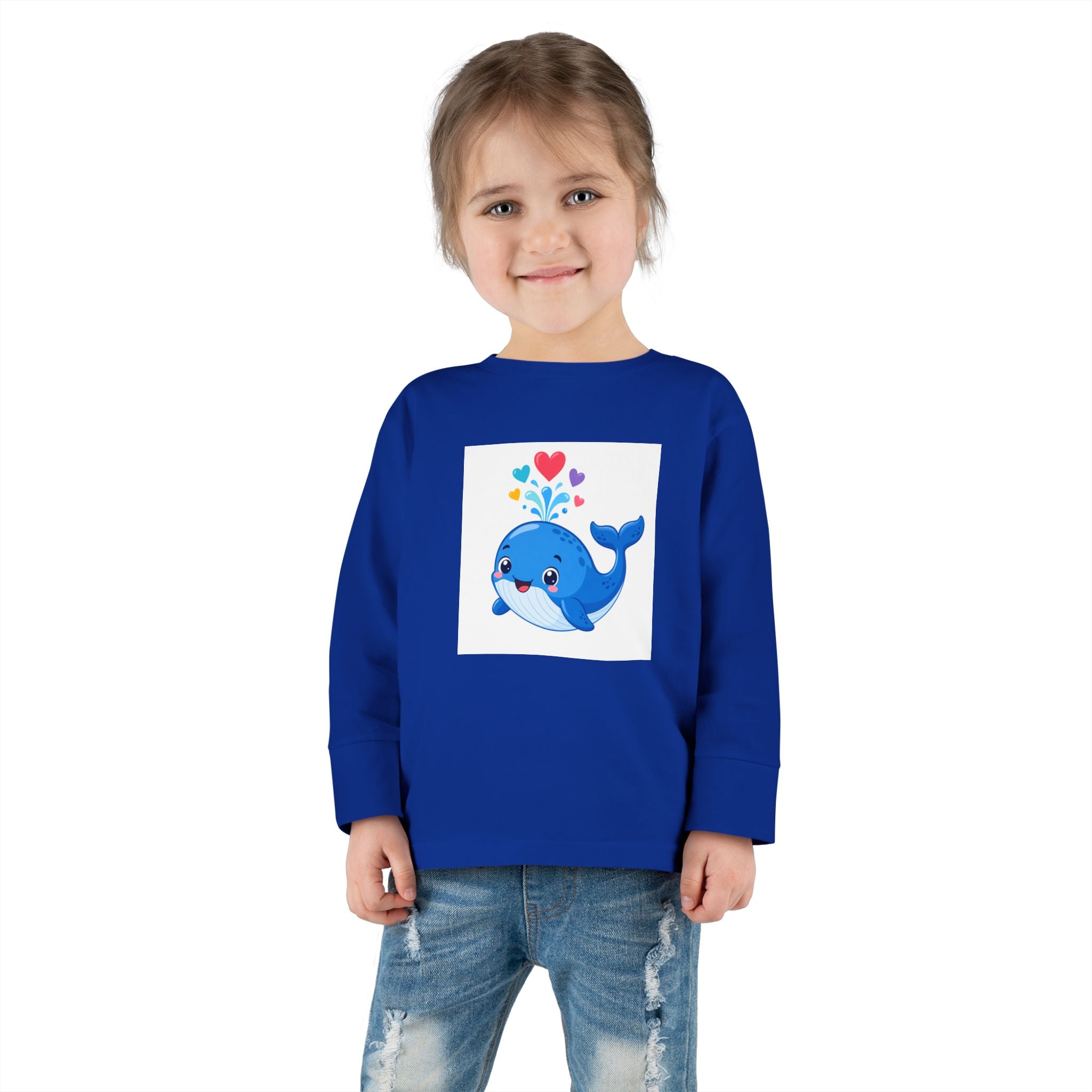 Happy Whale Toddler Long-Sleeve Tee — Nureli Kids