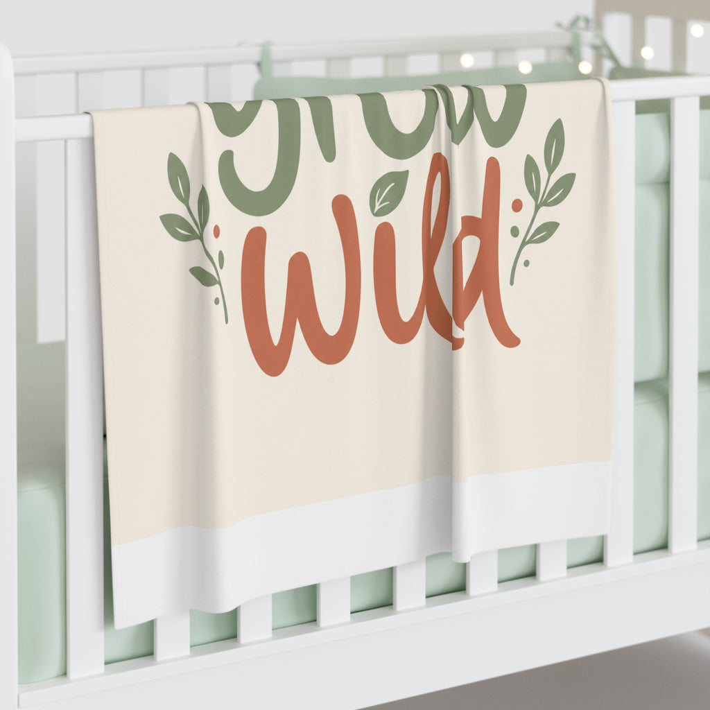Grow Wild soft baby swaddle blanket from the Nureli collection, view 3