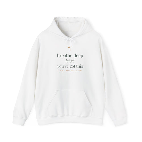Breathe deep, let go, you've got this Sweatshirt soft unisex hoodie from the Nureli collection