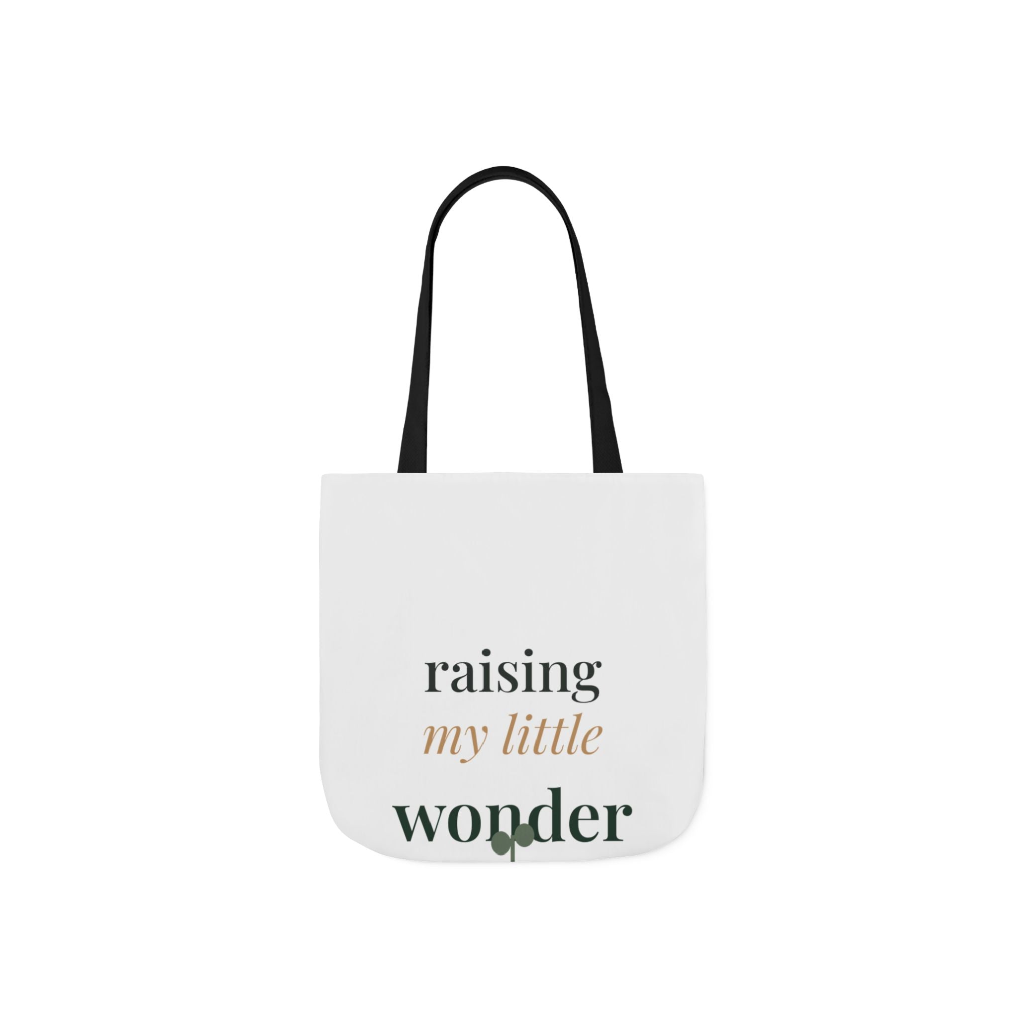 Raising my little wonder Tote canvas tote bag from the Nureli collection, view 2