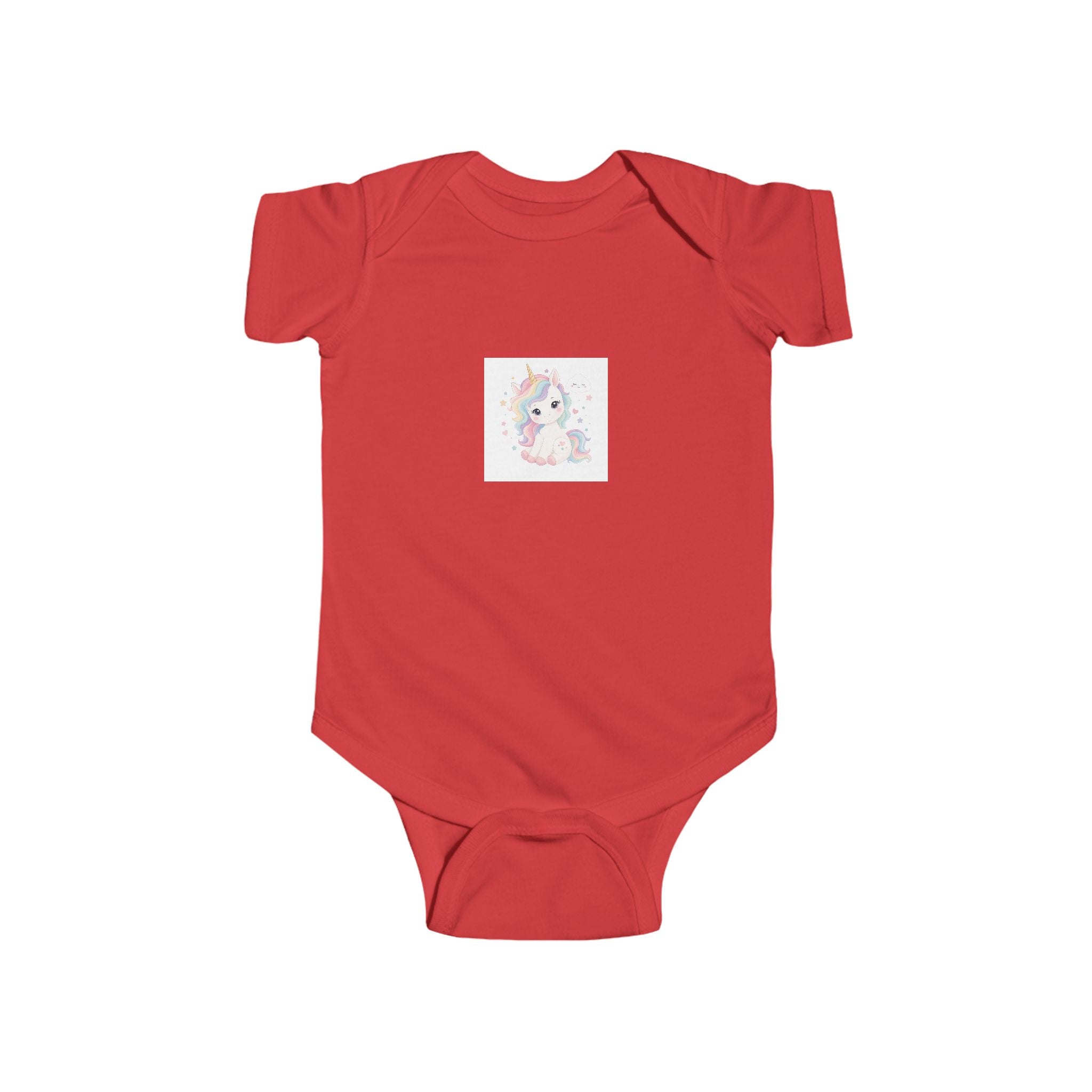 Dreamy Unicorn soft baby bodysuit from the Nureli collection, view 12