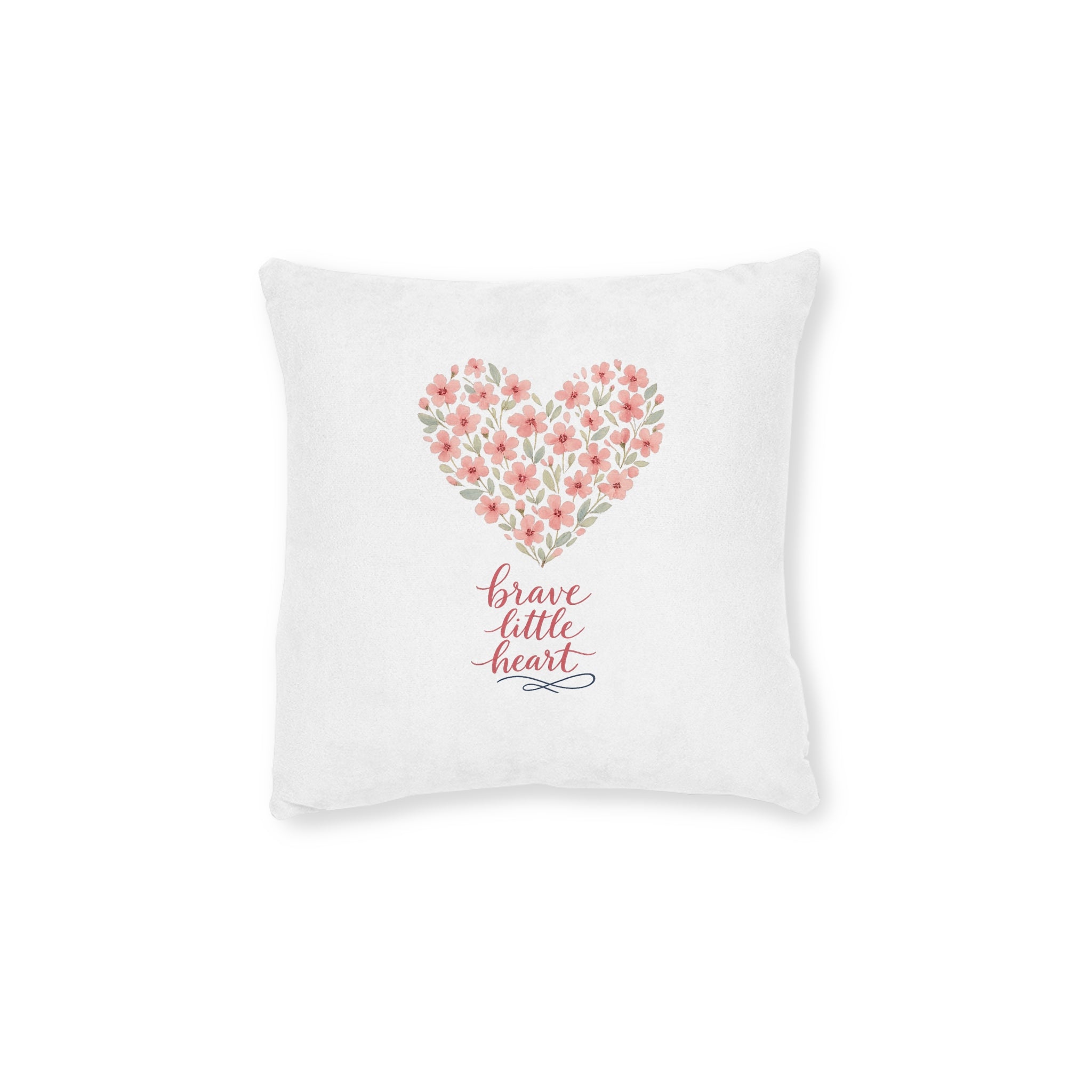 Brave little Heart Throw Pillow