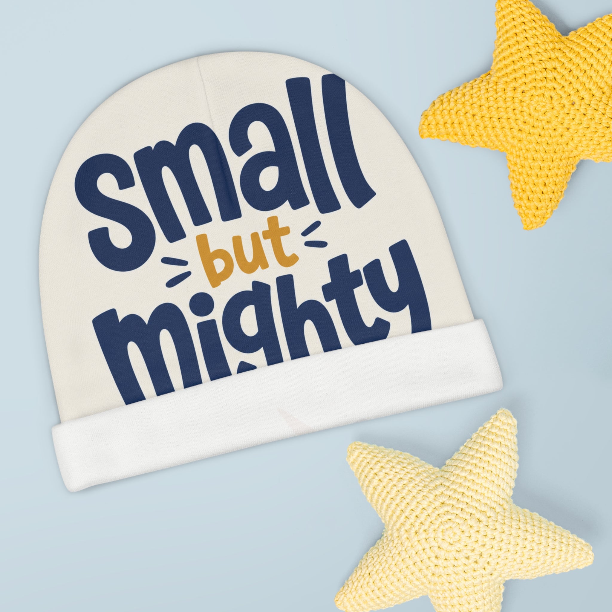 Small But Mighty Baby Beanie from the Nureli collection, view 3
