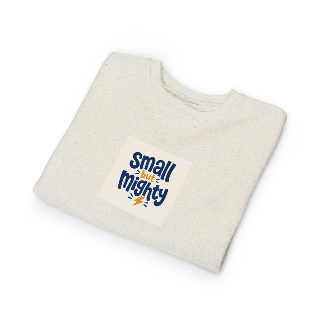 Small But Mighty Toddler Sweatshirt from the Nureli collection, view 10