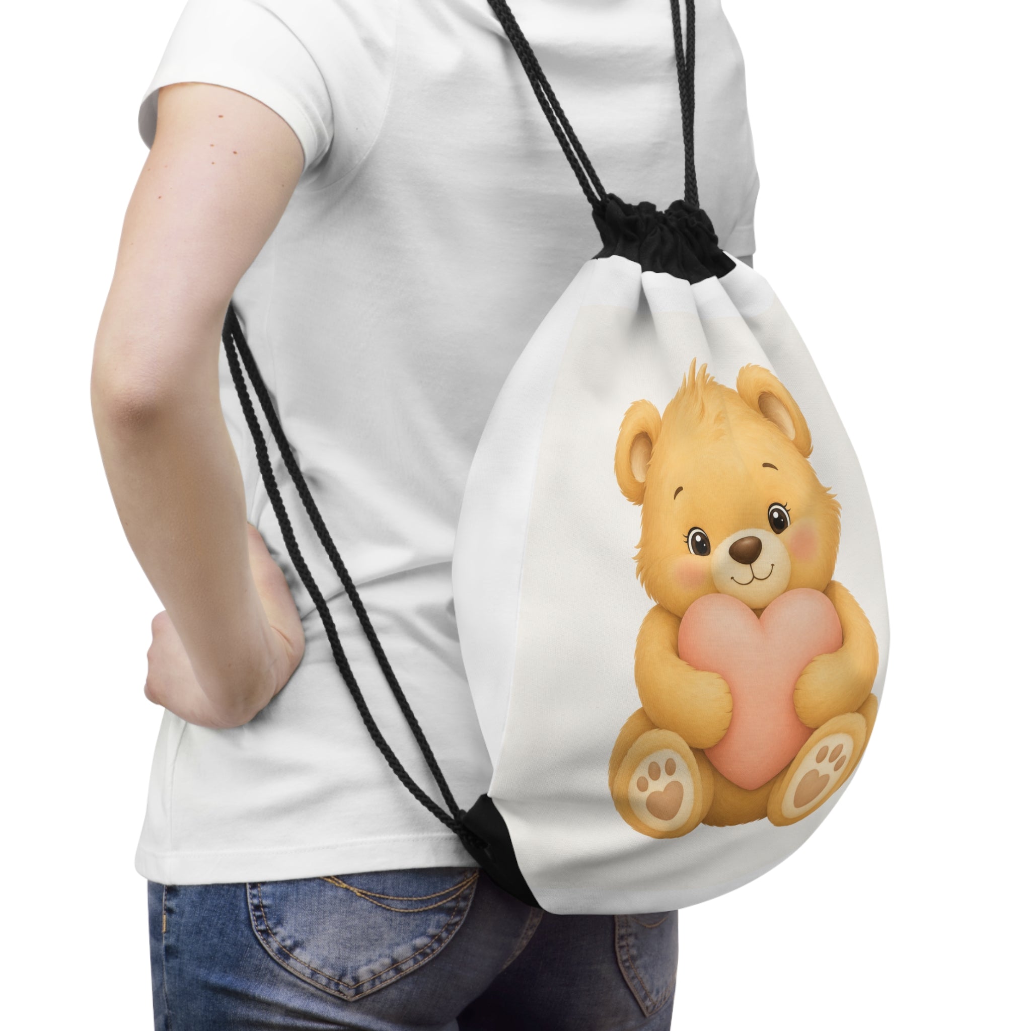 Cozy Bear Kids Drawstring Bag - Nureli Kids