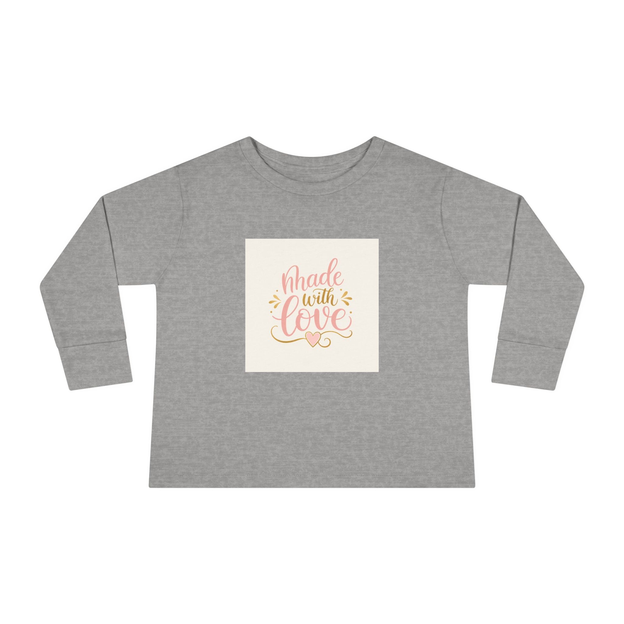 Made With Love Toddler Long-Sleeve Tee - Nureli Kids