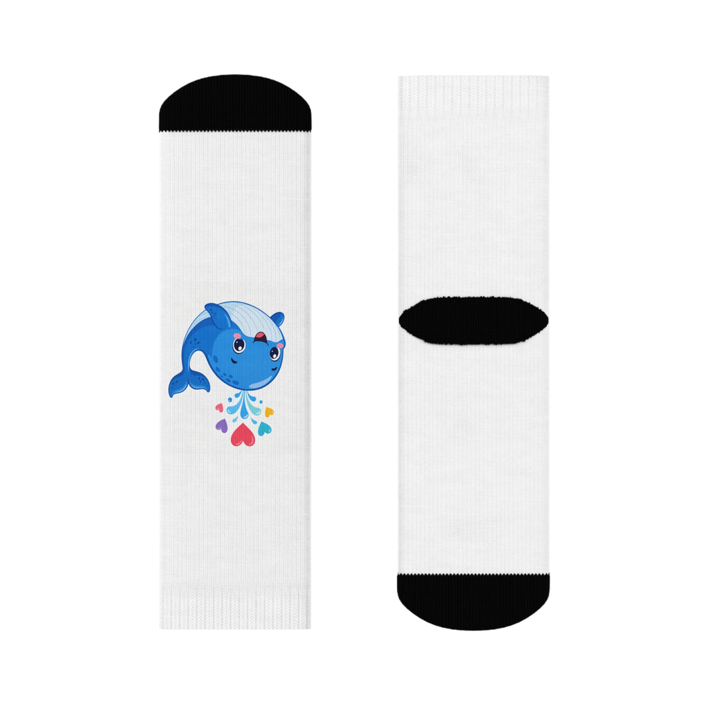 Happy Whale Kids Crew Socks — Nureli Kids