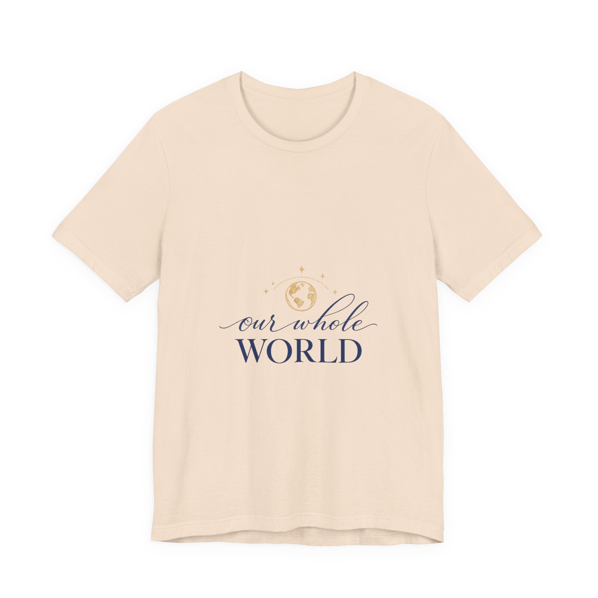Our Whole World soft cotton tee from the Nureli collection, view 4