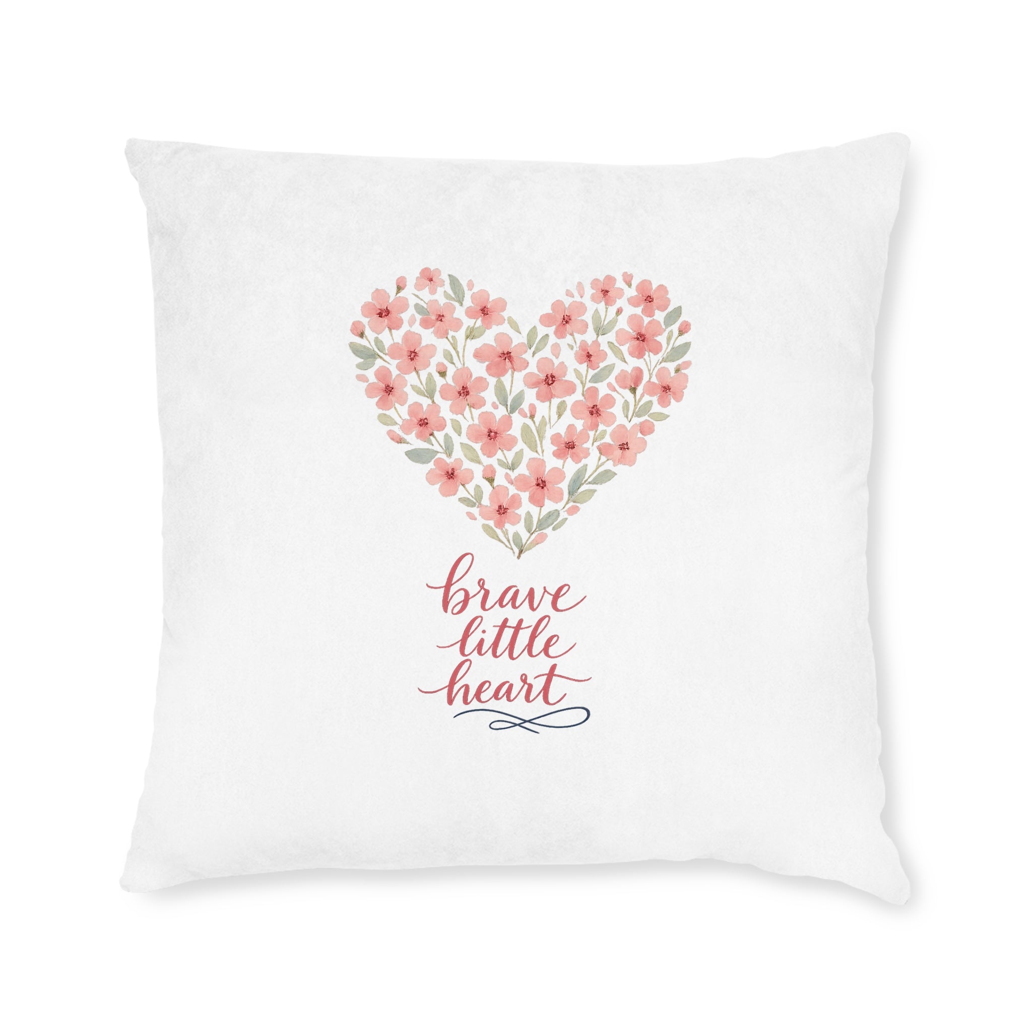 Brave little Heart Throw Pillow