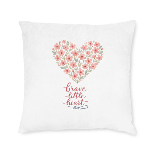 Brave little Heart Throw Pillow home decor piece from the Nureli collection, view 2