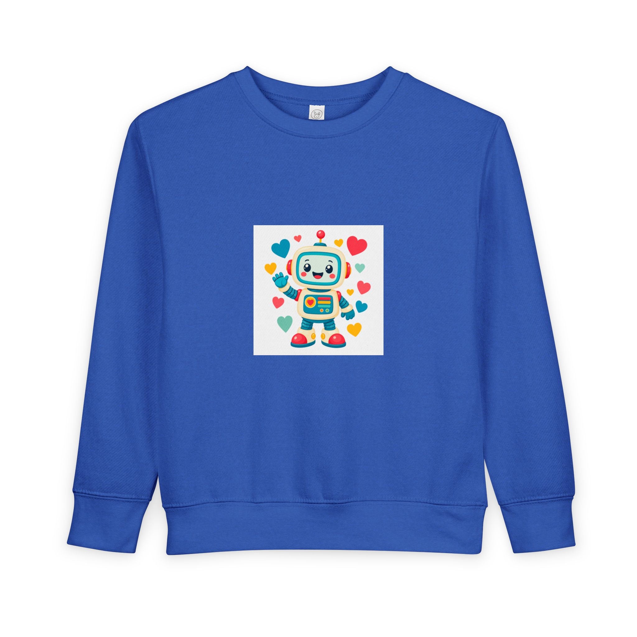 Beep Boop Robot soft toddler tee from the Nureli collection, view 4