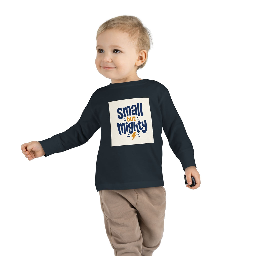 Small But Mighty Toddler Long-Sleeve Tee from the Nureli collection, view 22