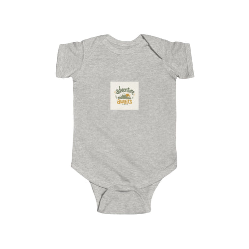 Adventure Awaits soft baby bodysuit from the Nureli collection, view 2