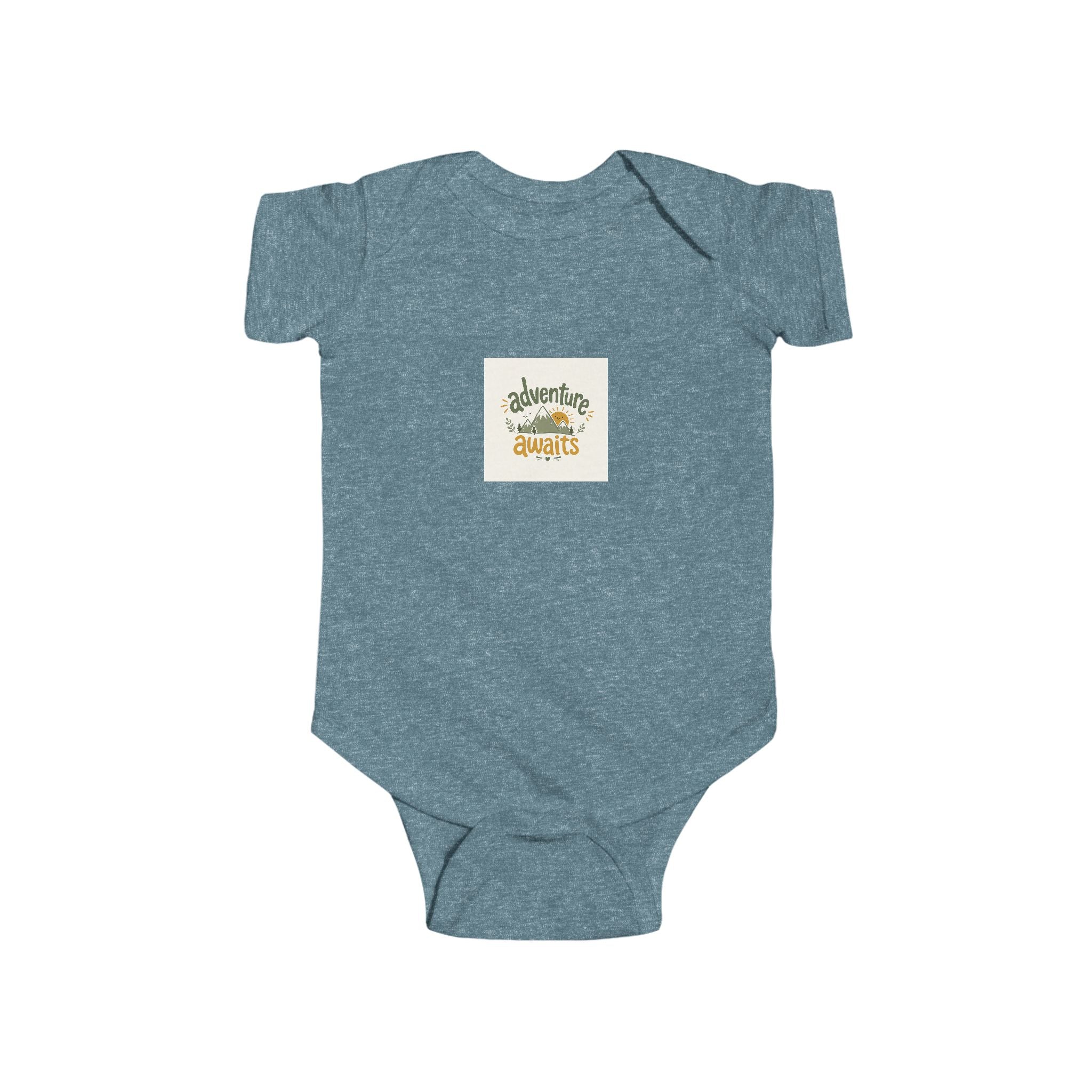 Adventure Awaits soft baby bodysuit from the Nureli collection, view 6