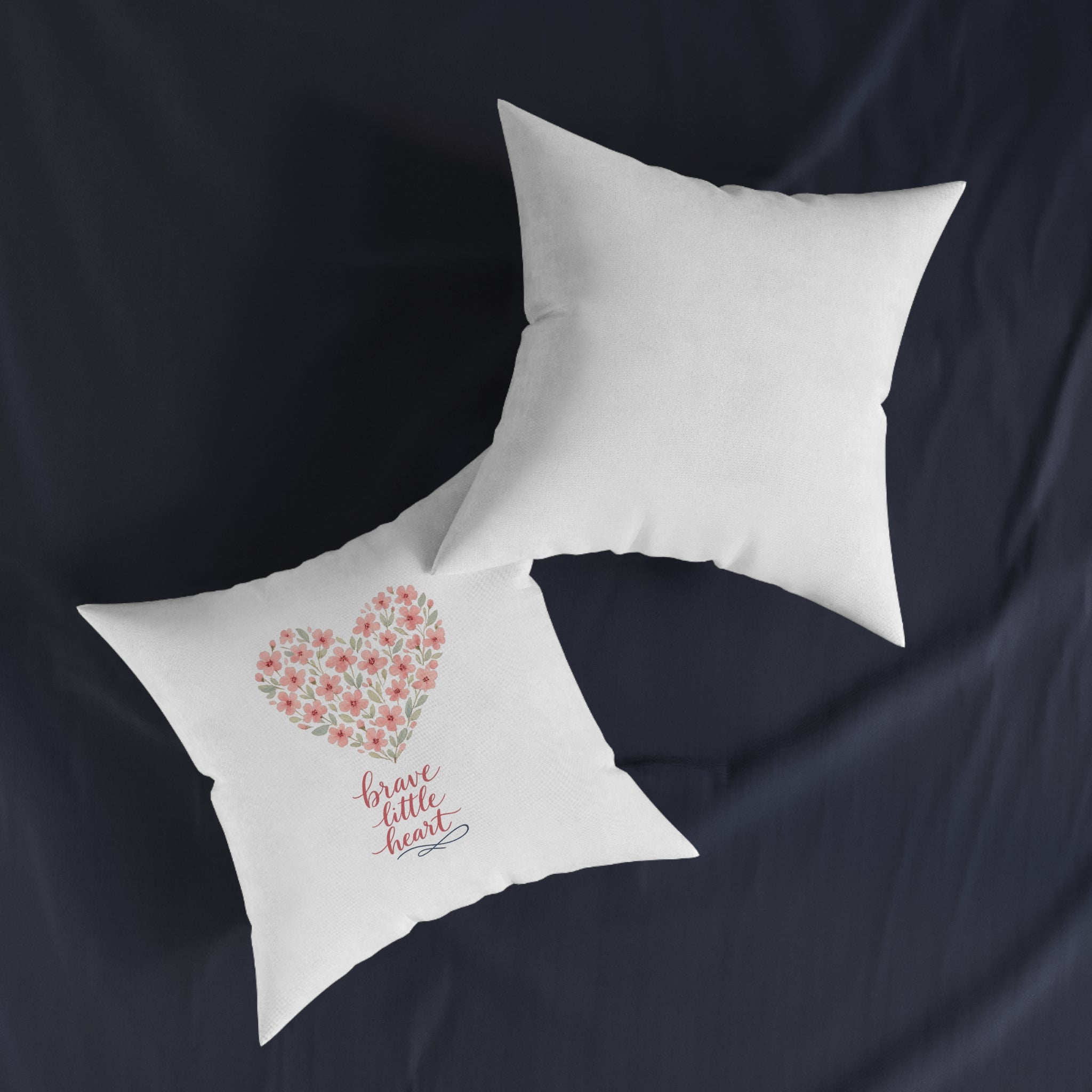 Brave little Heart Throw Pillow