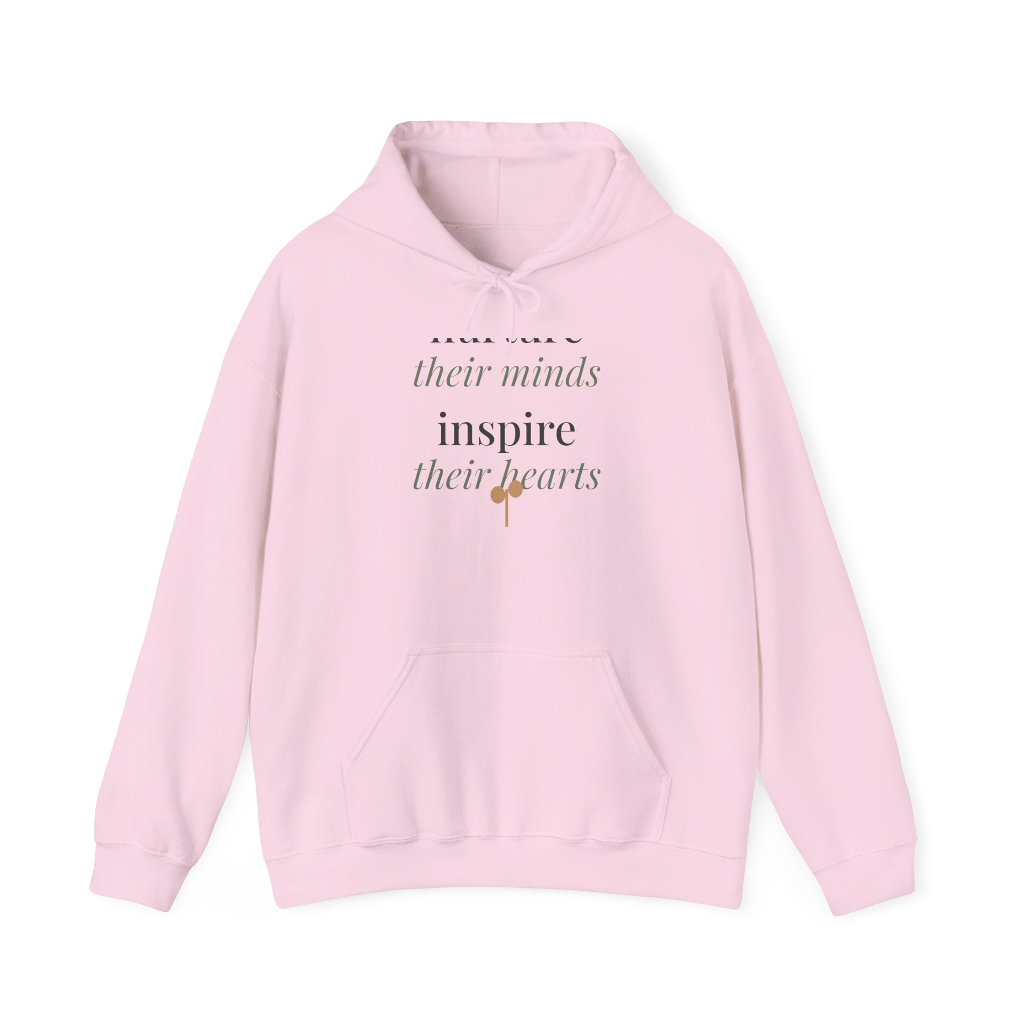 Nurture their minds, inspire their hearts Sweatshirt soft unisex hoodie from the Nureli collection, view 3