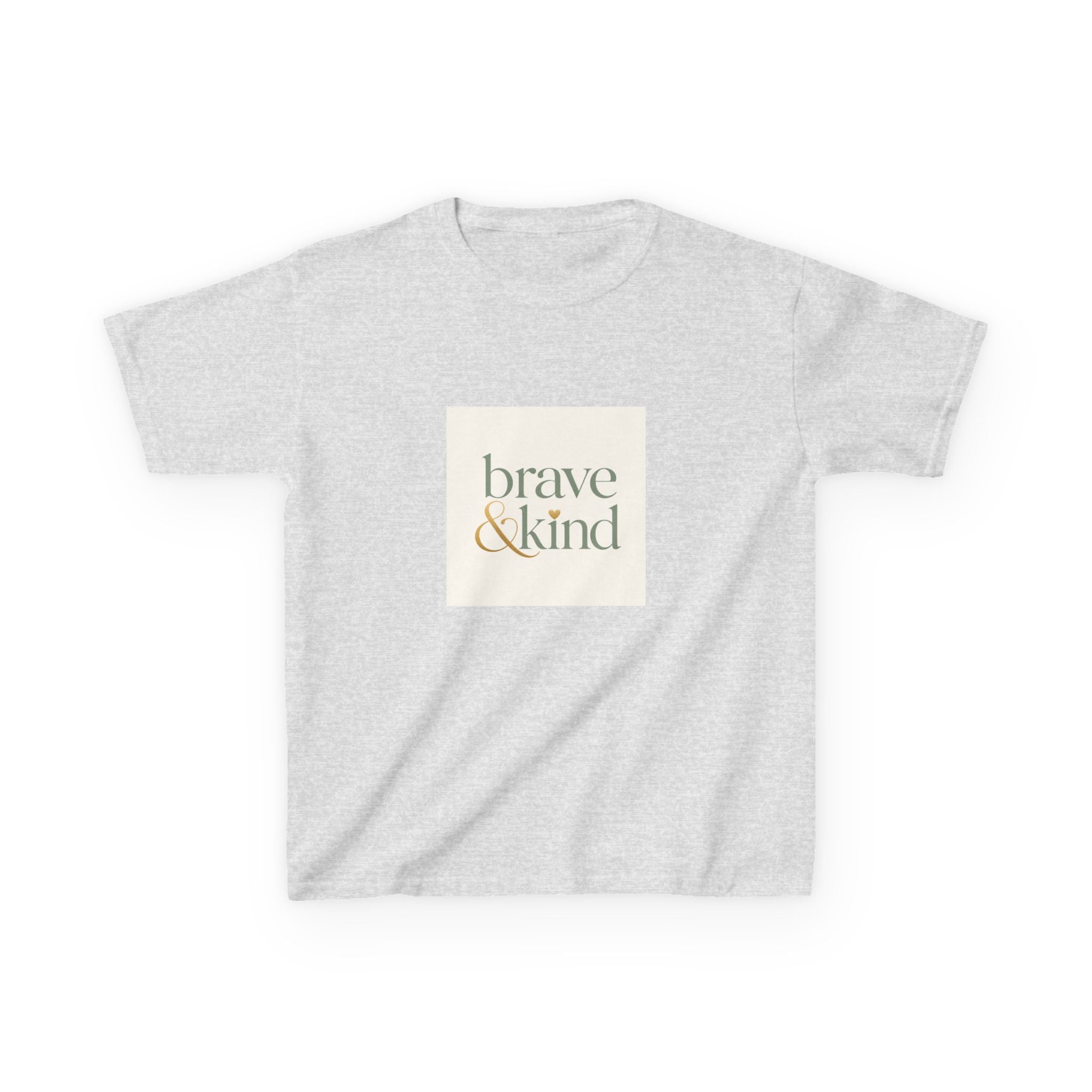 Brave And Kind soft kids tee from the Nureli collection, view 2