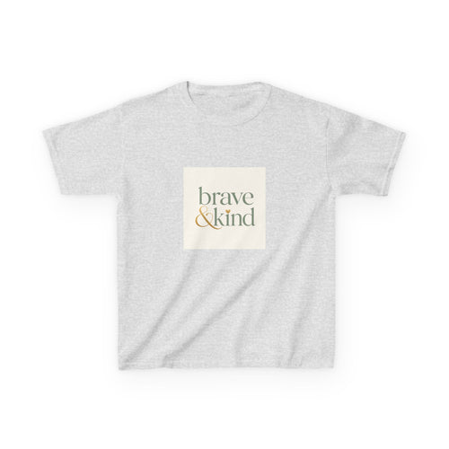 Brave And Kind soft kids tee from the Nureli collection, view 2