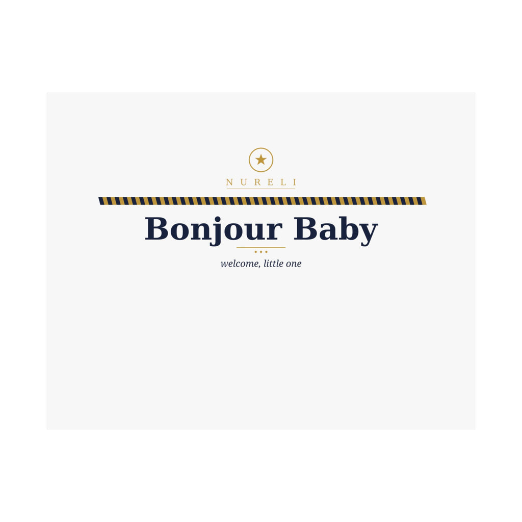 Bonjour Baby wall art print from the Nureli collection