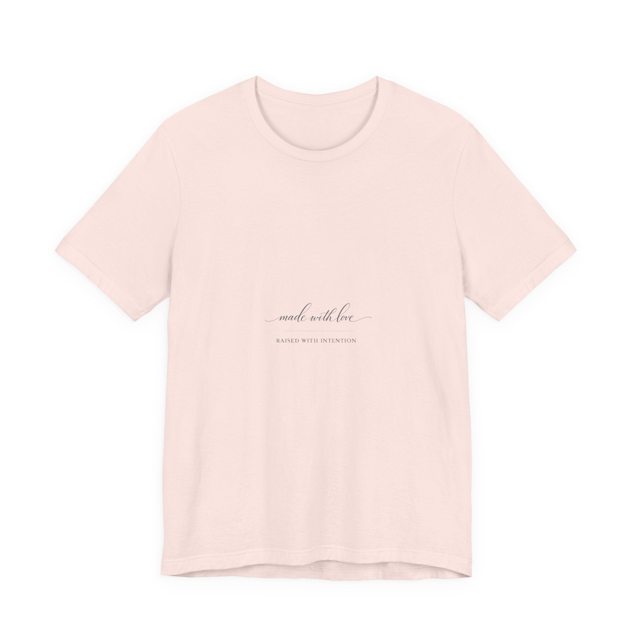 Made With Love, Raised With Intention soft cotton tee from the Nureli collection, view 2