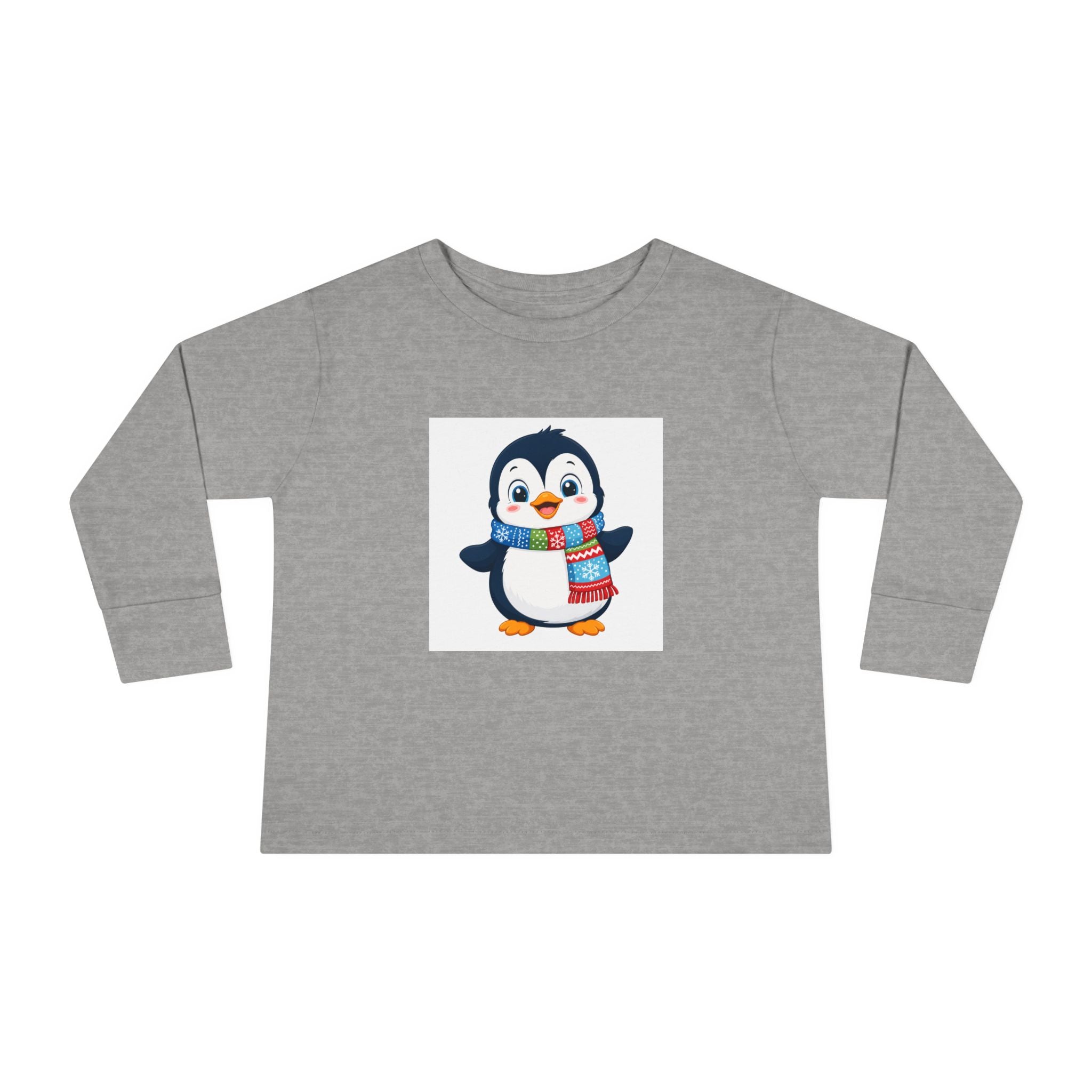 Waddle Penguin kids long-sleeve tee from the Nureli collection, view 2