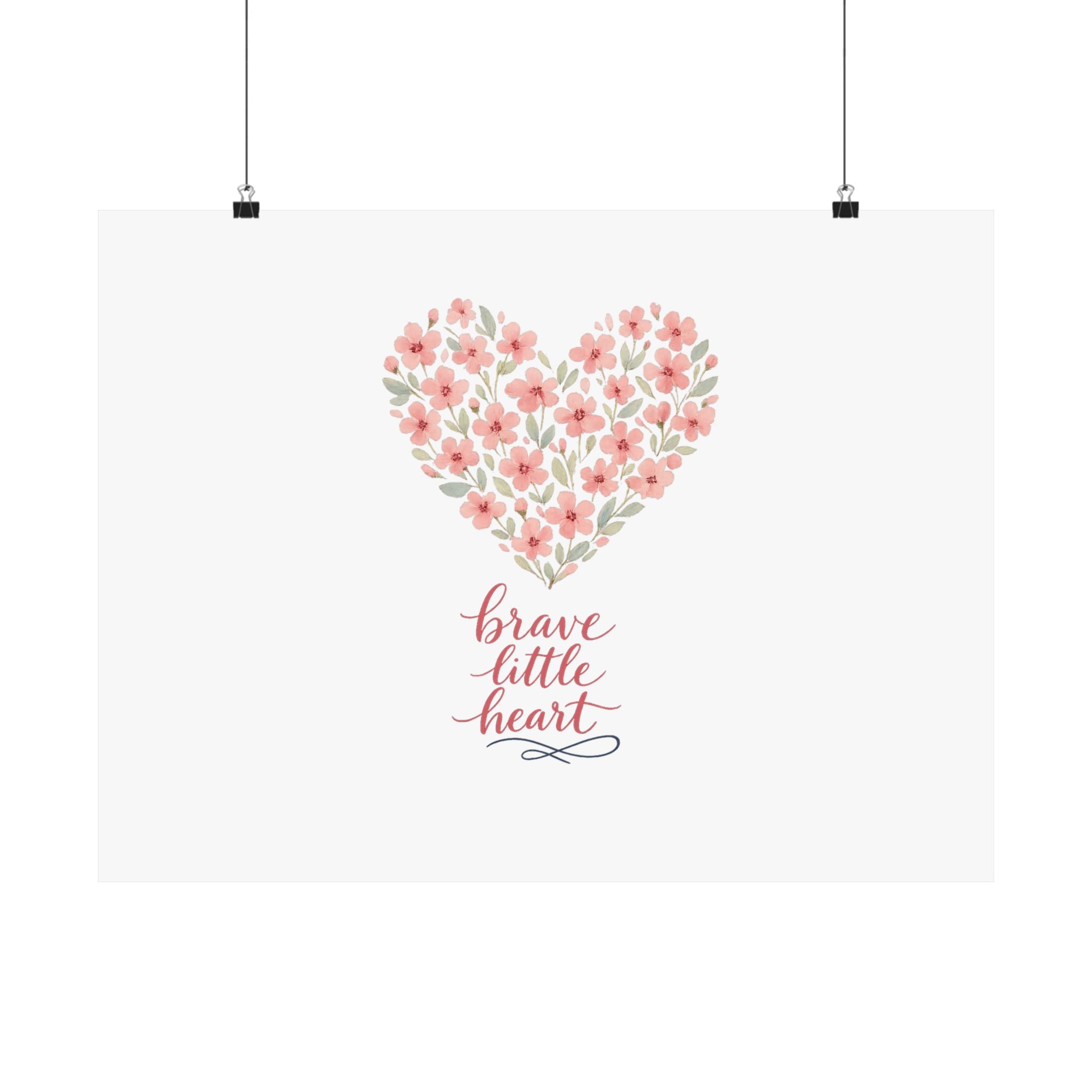 Brave little Heart Art Print