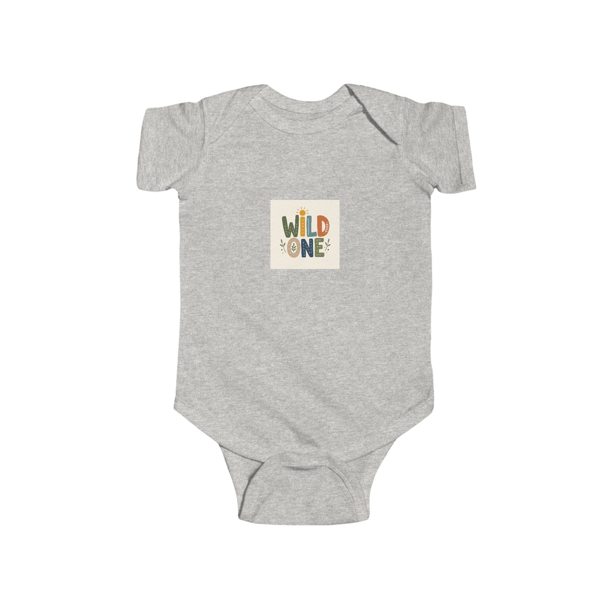 Wild One soft baby bodysuit from the Nureli collection, view 2